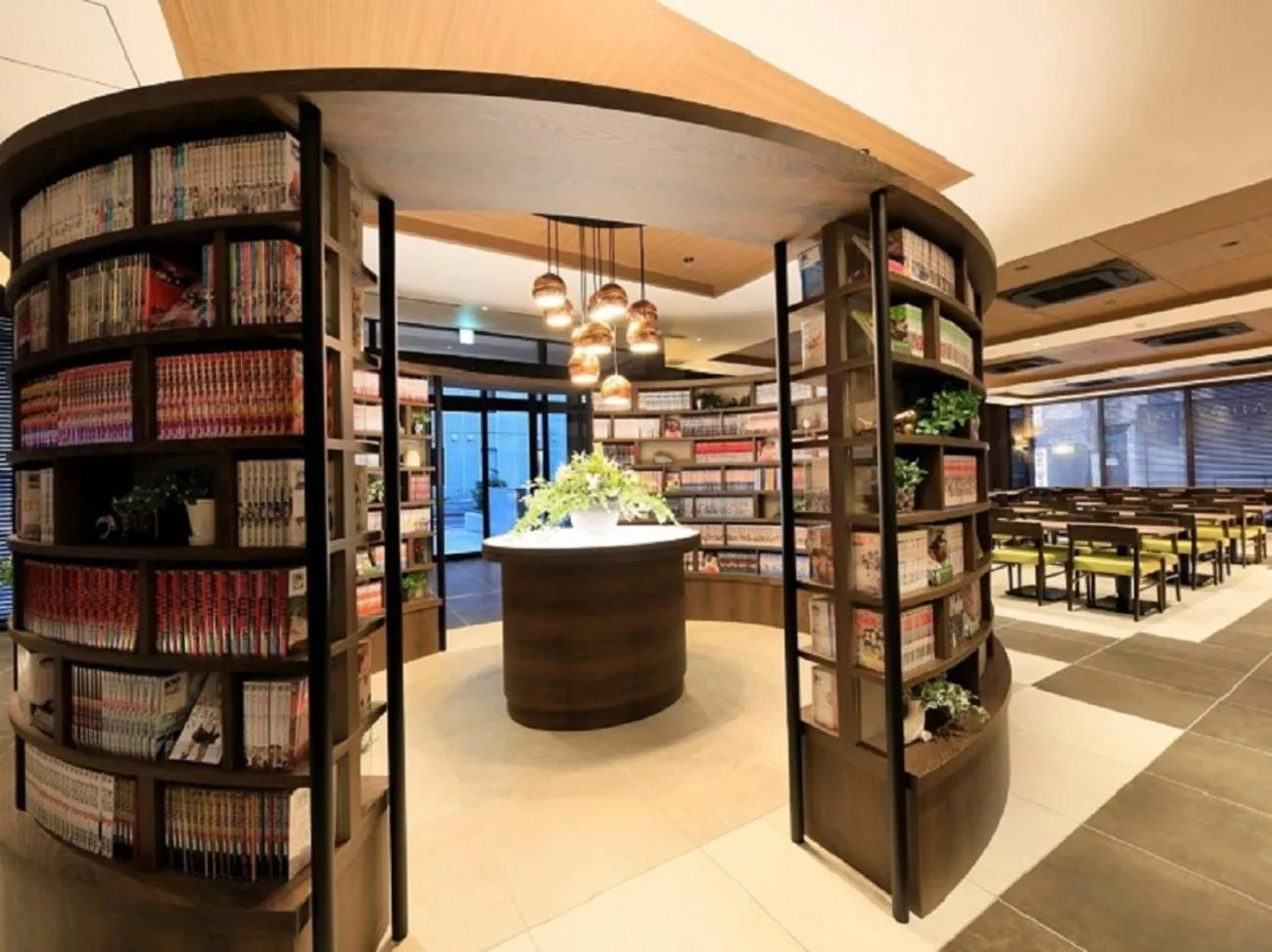 Library in QuintessaHotel FukuokaTenjin Comic&Books