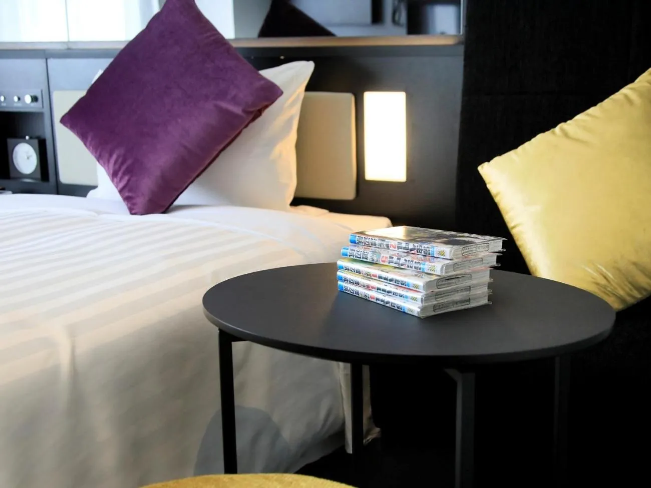 Bed in QuintessaHotel FukuokaTenjin Comic&Books