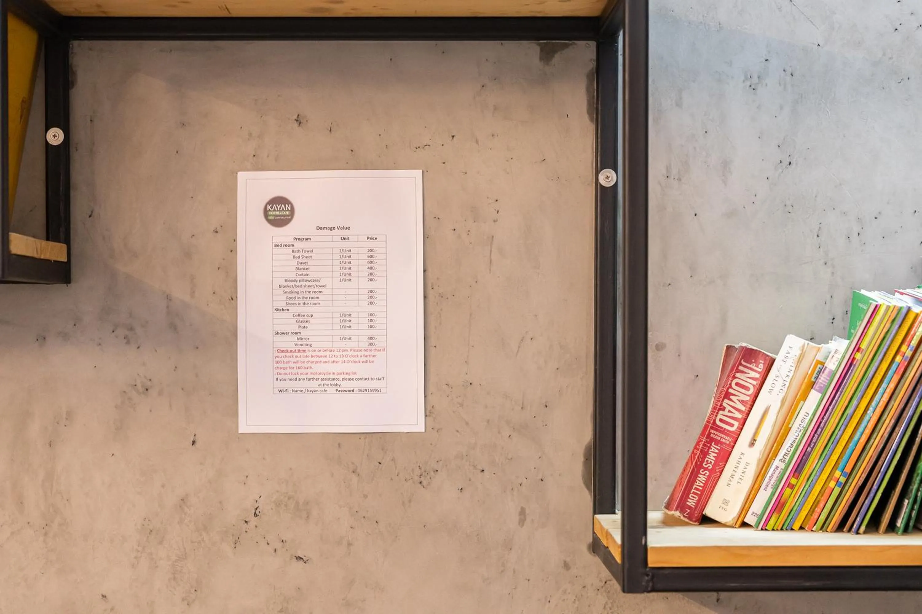 Text overlay in KAYAN Hostel