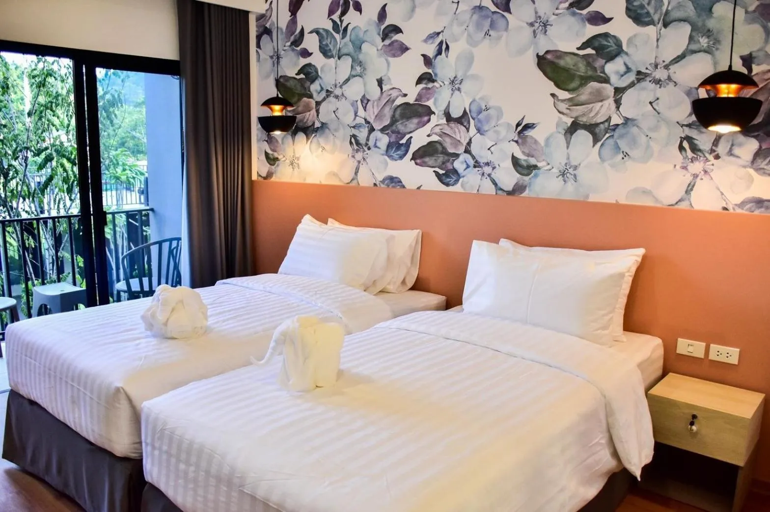 Bed in JINGLE JUNGLE RESORT KHAOYAI