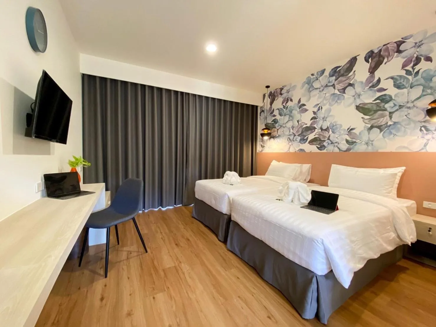 Bed in JINGLE JUNGLE RESORT KHAOYAI