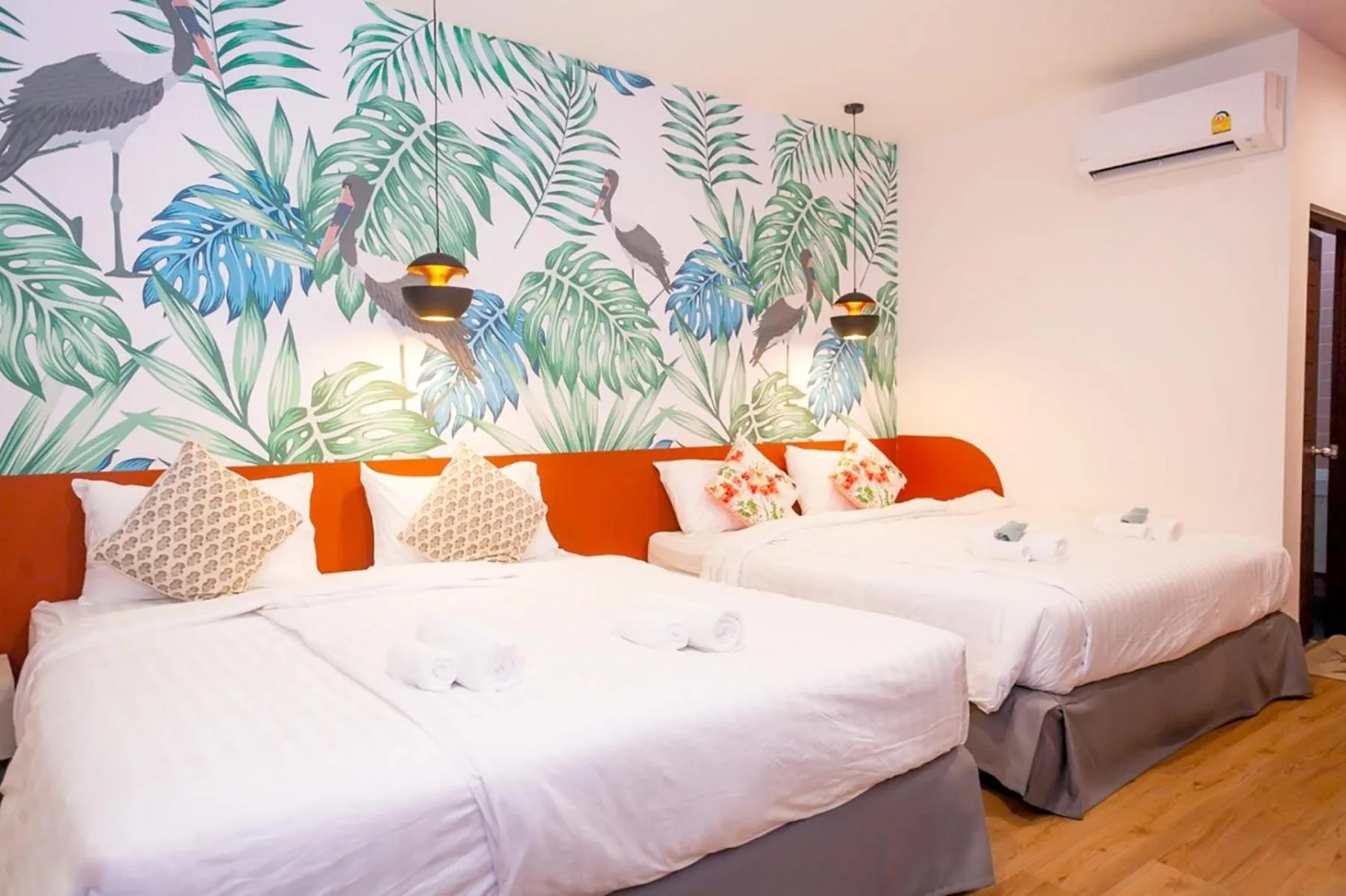 Bed in JINGLE JUNGLE RESORT KHAOYAI