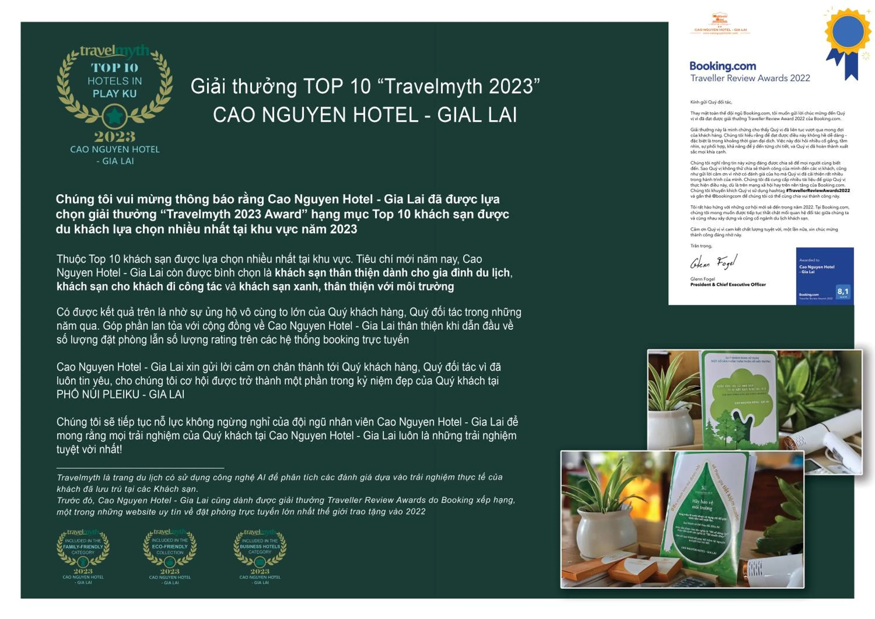 Certificate/Award in Cao Nguyen Hotel - Gia Lai