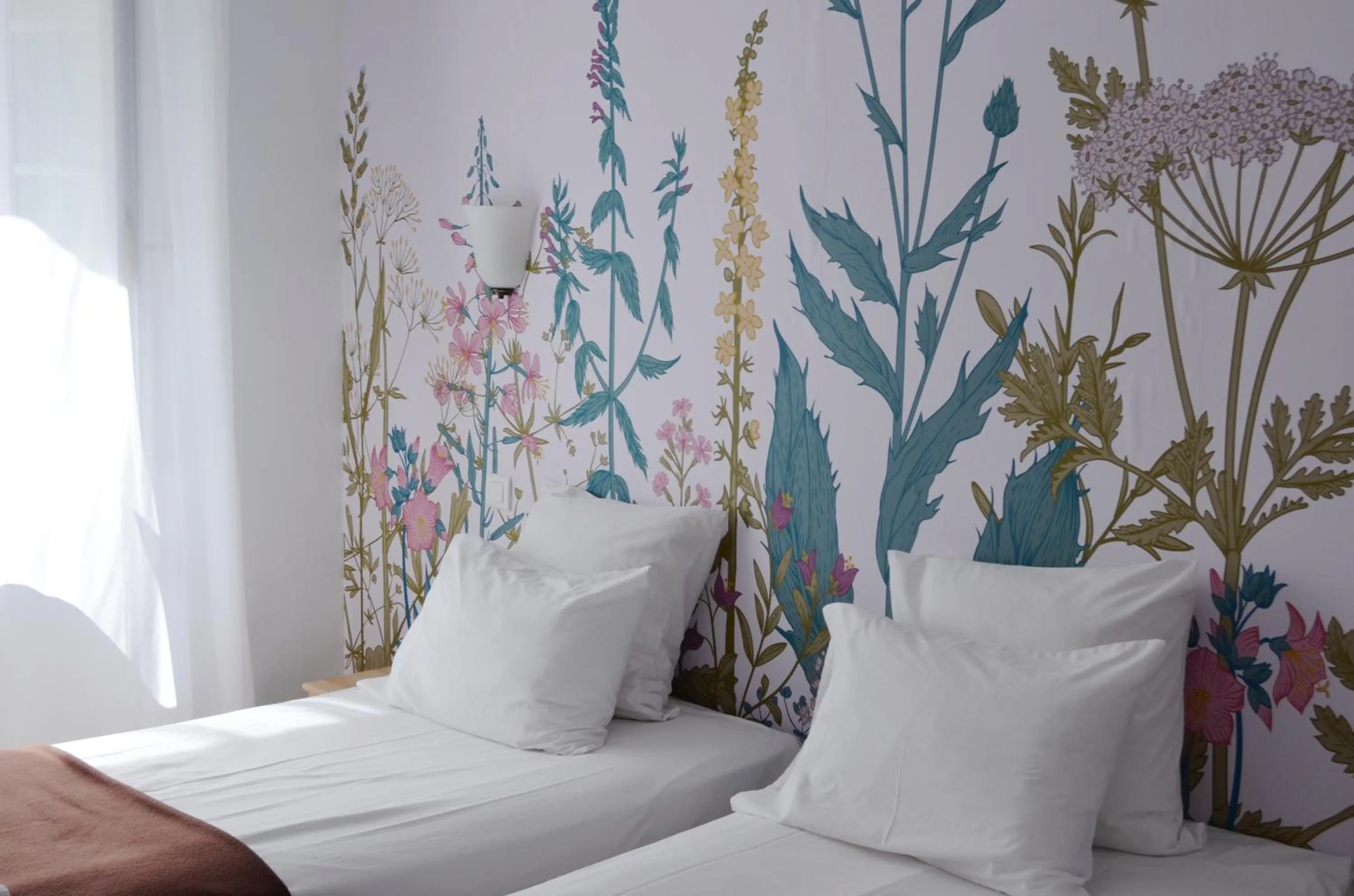 Bed in Hôtel du Parc