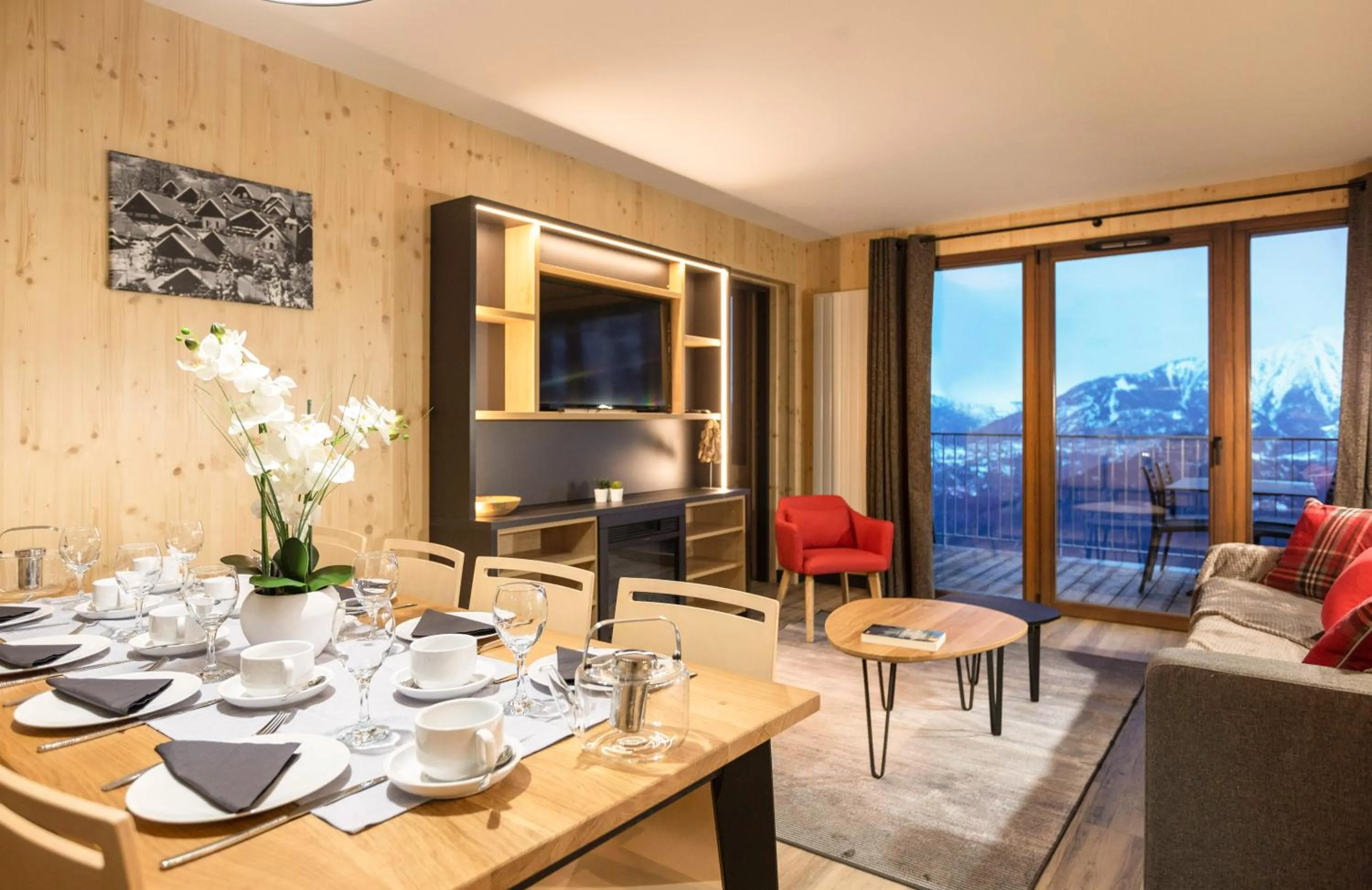 Living room in Résidence Club MMV L'Etoile des Sybelles