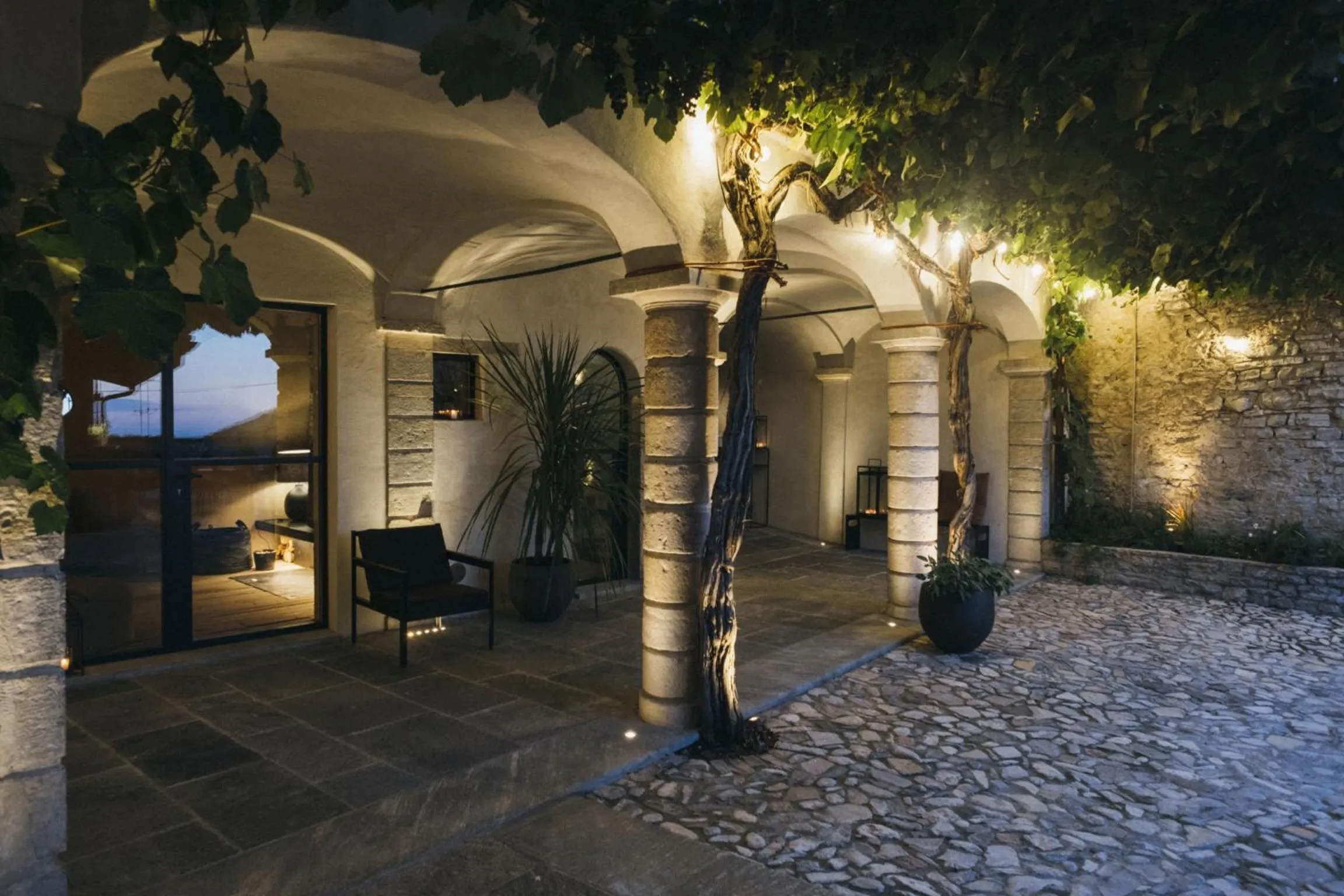 Patio in Locanda San Silvestro - Meride