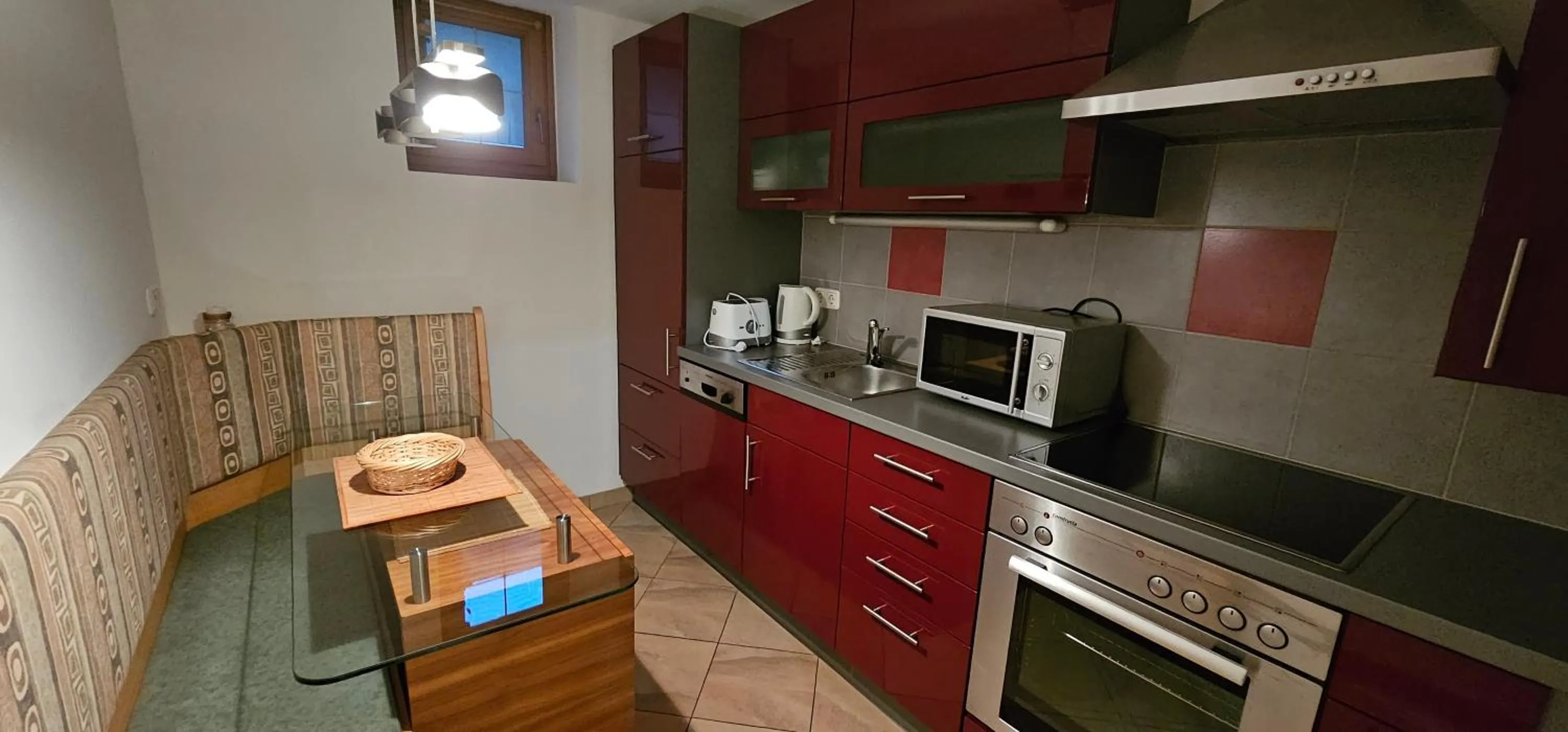 Kitchen or kitchenette in Hotel-Garni Pramstraller