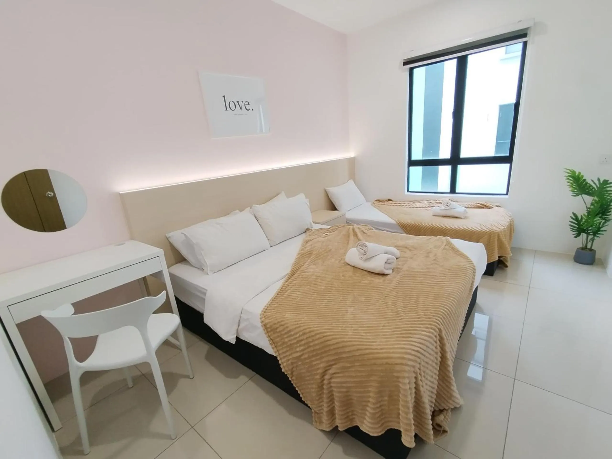 Bed in Ipoh Waterpark Manhattan Premium Suites by IWH Suites