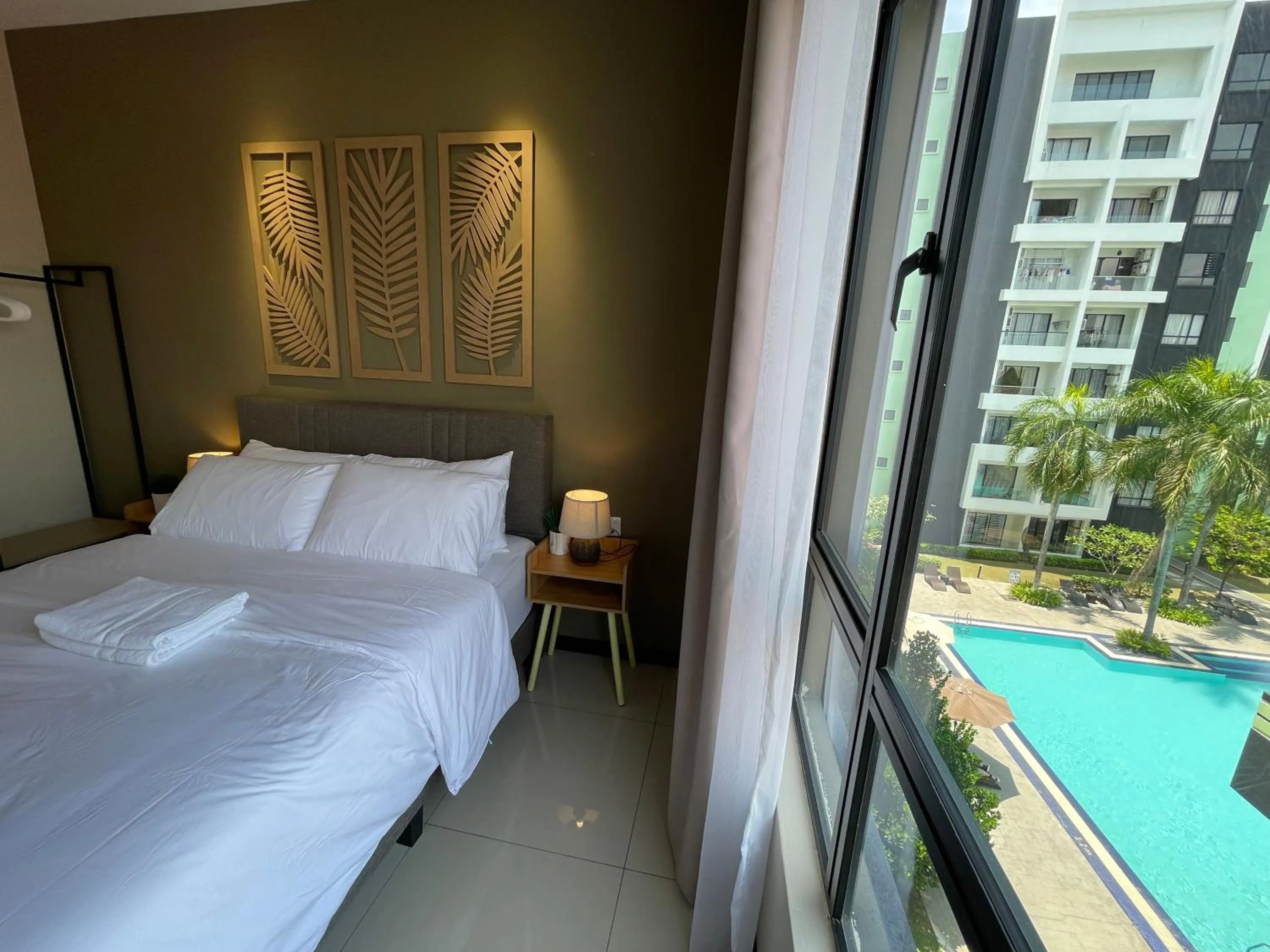 Bed in Ipoh Waterpark Manhattan Premium Suites by IWH Suites