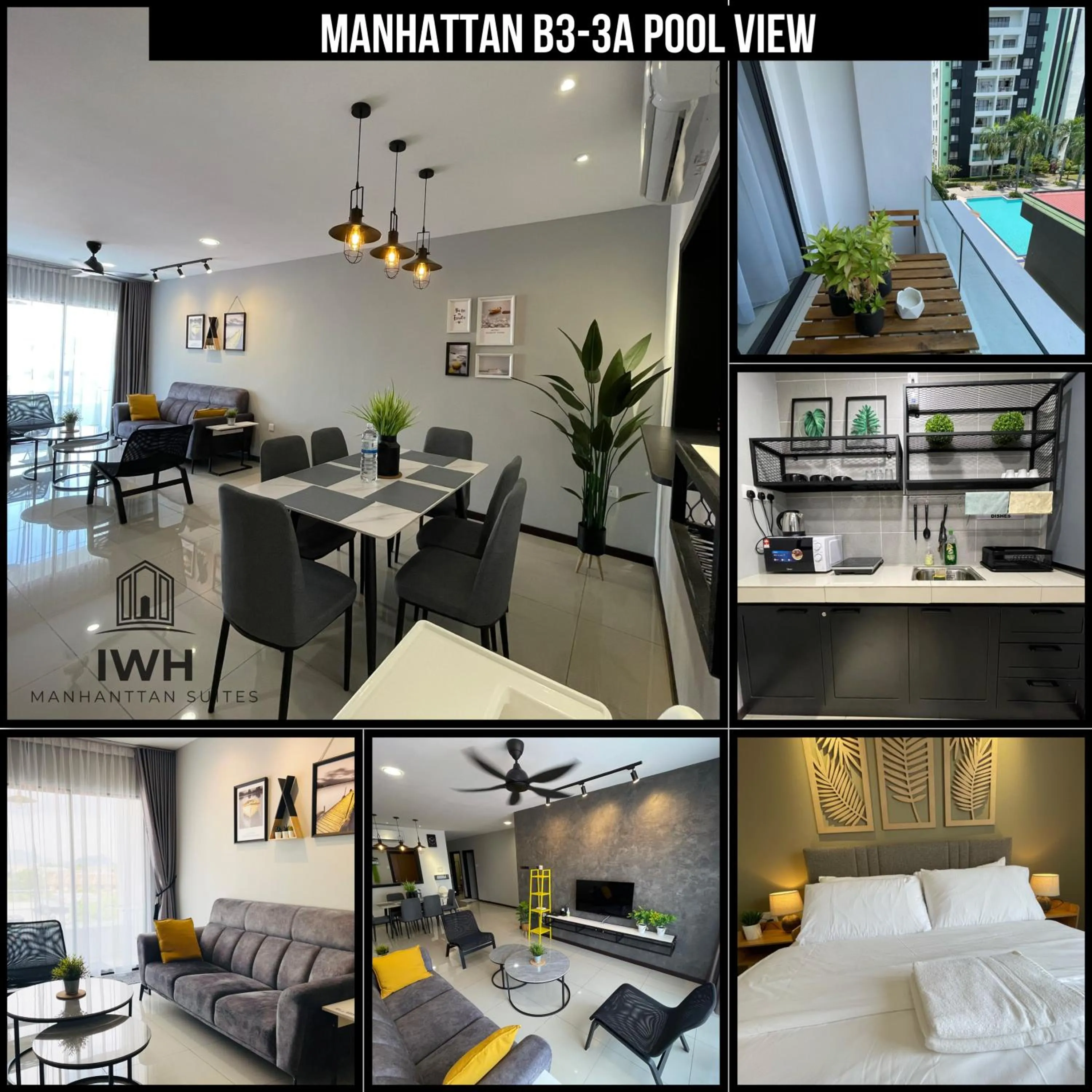 Kitchen or kitchenette in Ipoh Waterpark Manhattan Premium Suites by IWH Suites