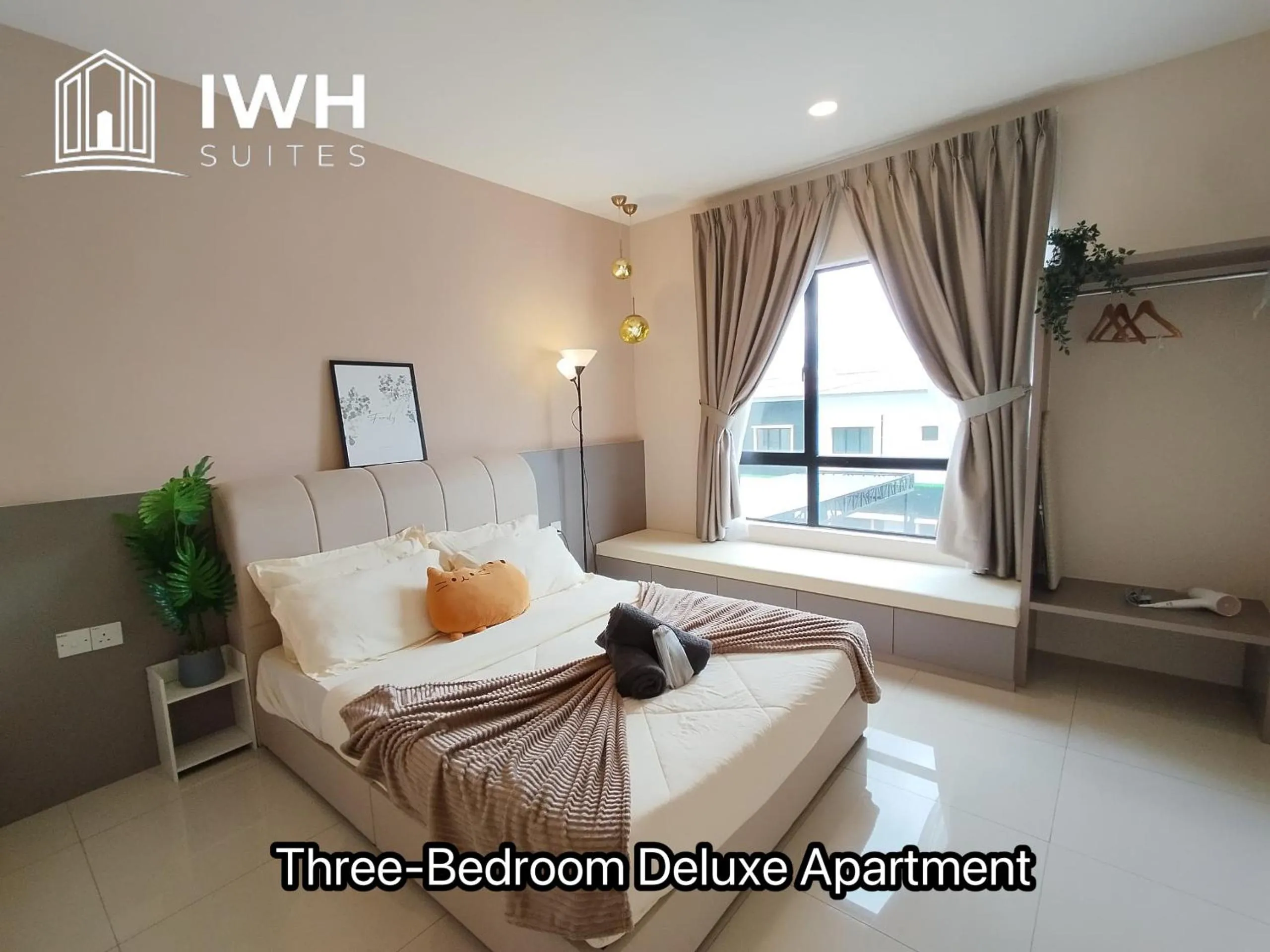 Photo of the whole room, Bed in Ipoh Waterpark Manhattan Premium Suites by IWH Suites