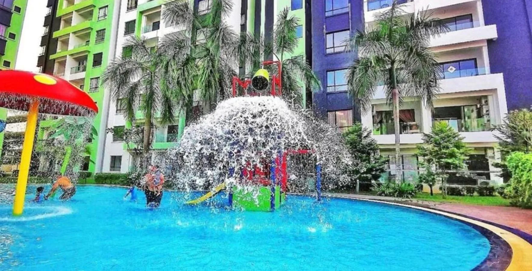 Aqua park in Ipoh Waterpark Manhattan Premium Suites by IWH Suites