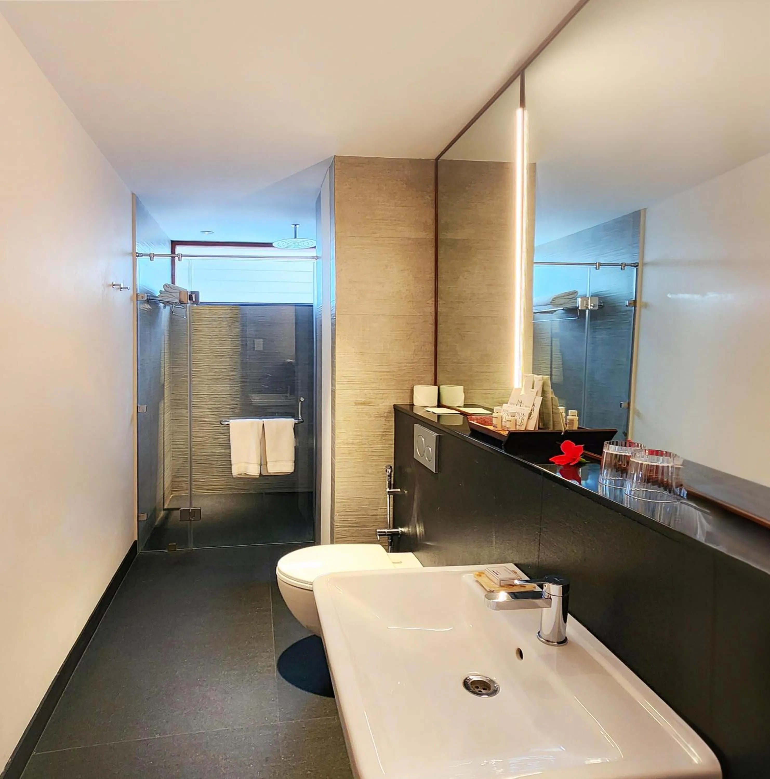 Shower in JA Enchanted Waterfront Seychelles