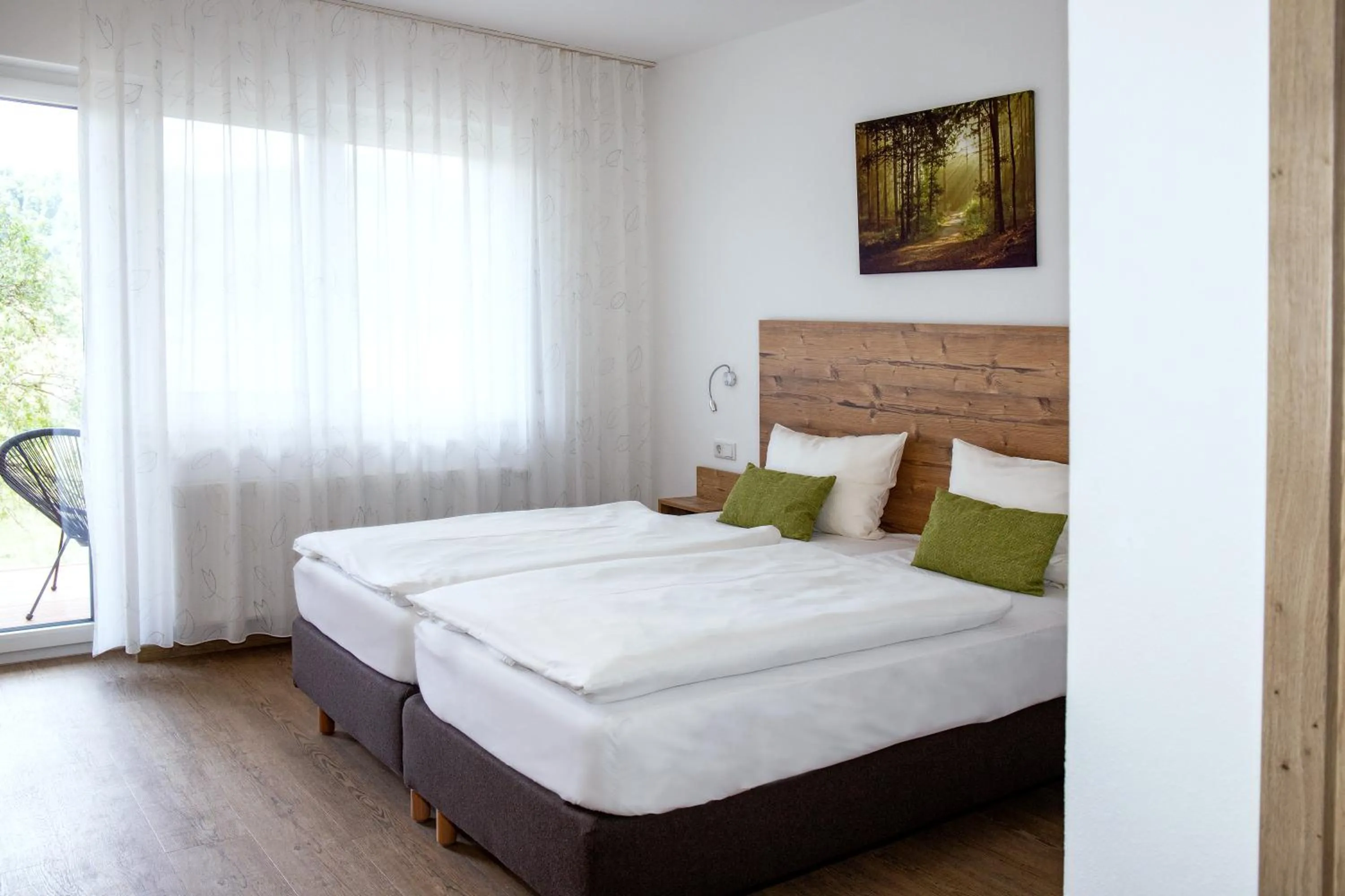 Bed in Römercastell Wirtshaus & Hotel