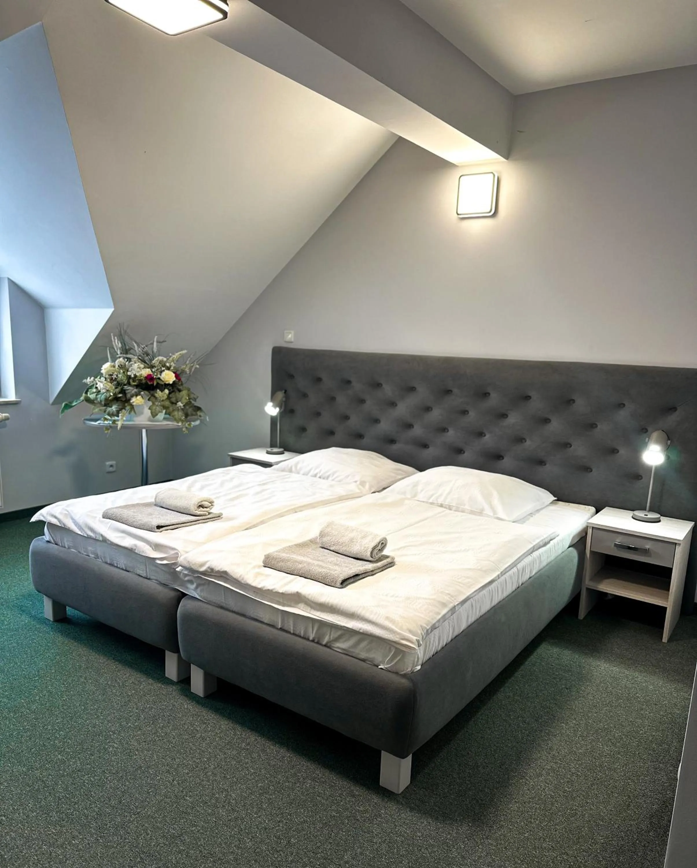 Bed in Hotel Arkadia