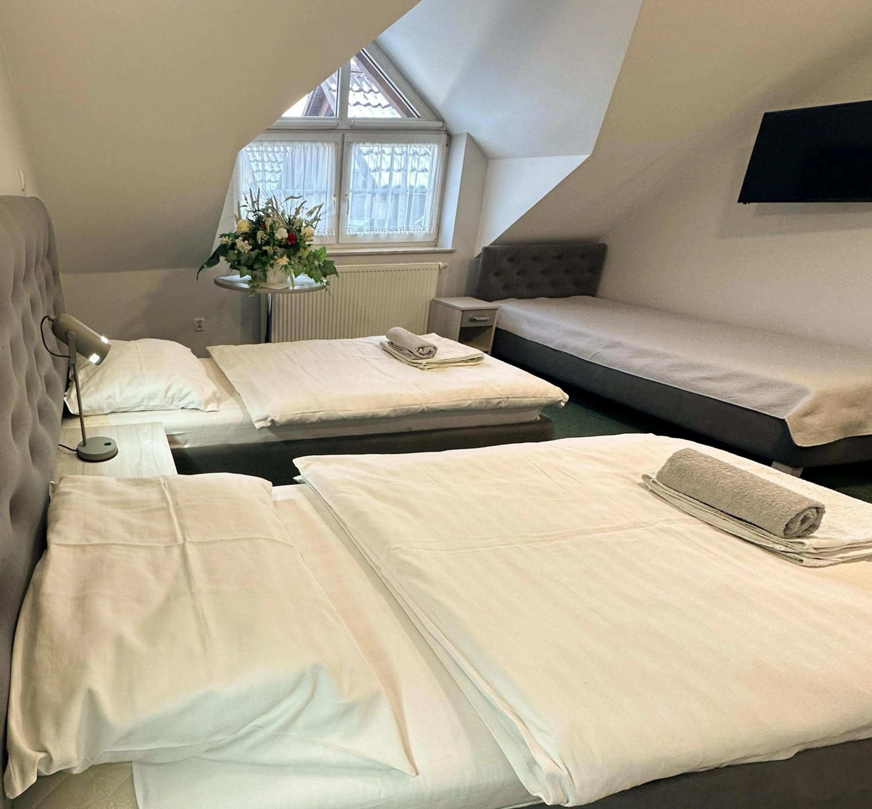 Bed in Hotel Arkadia