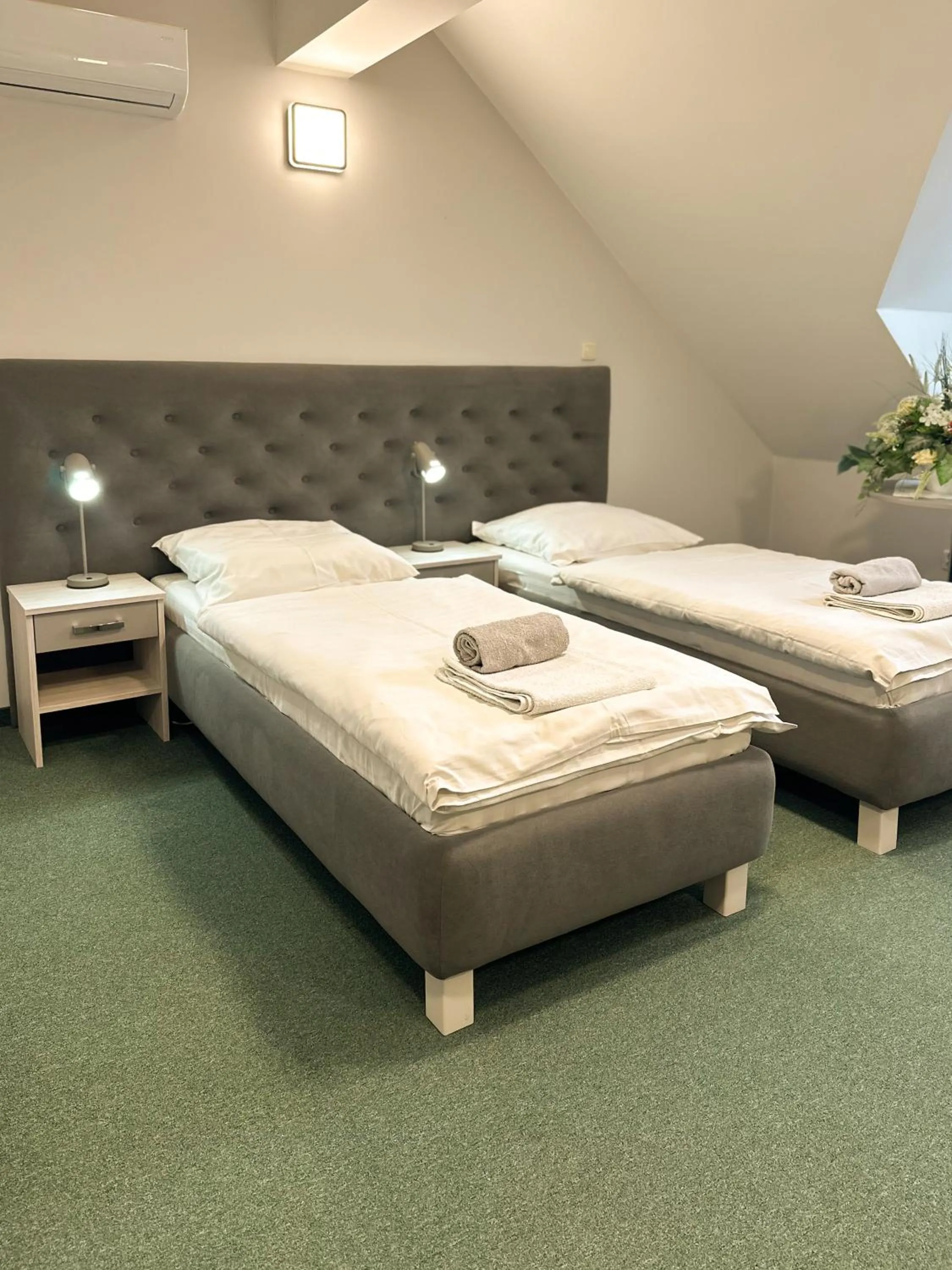 Bed in Hotel Arkadia