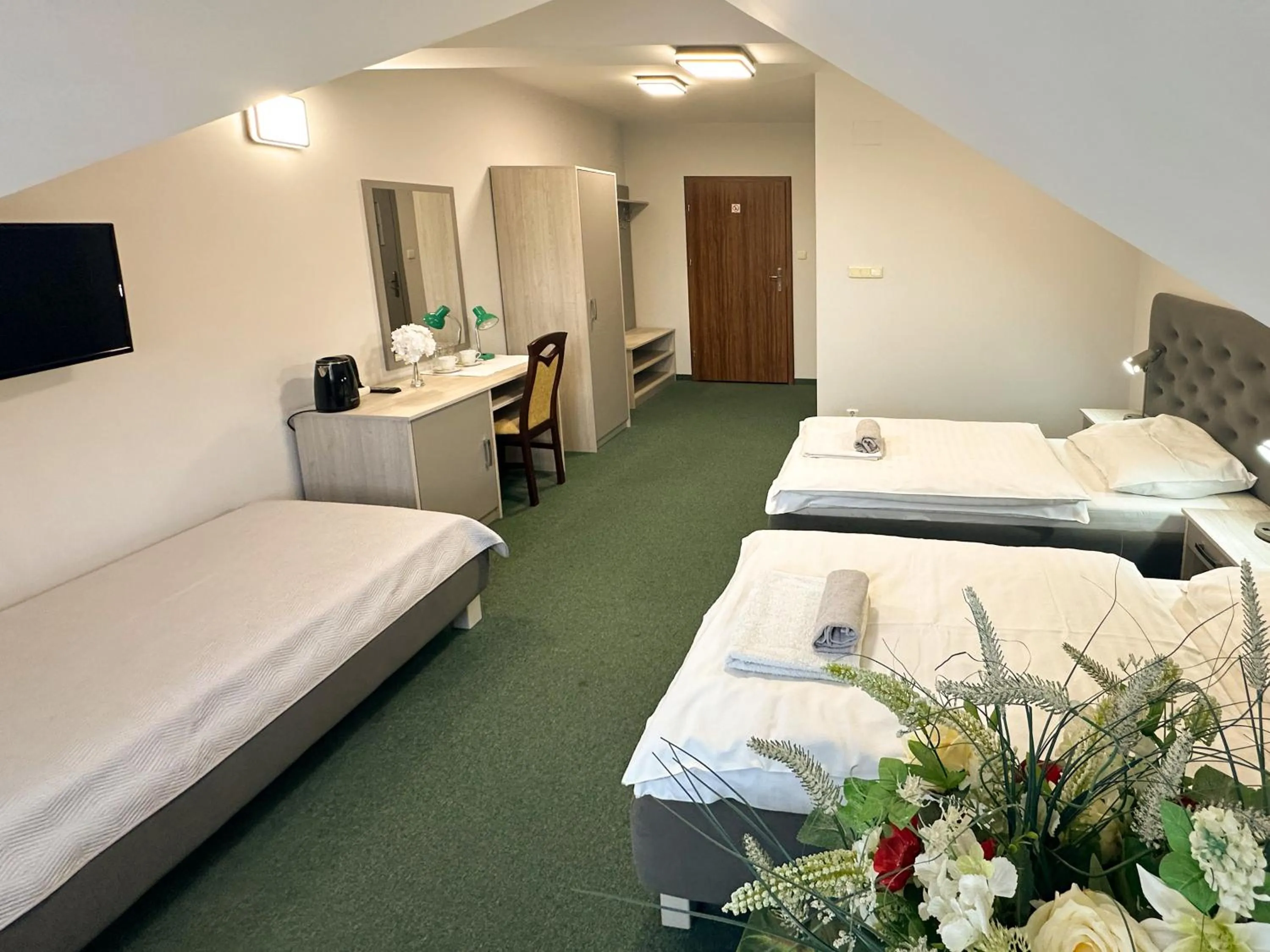 Bed in Hotel Arkadia