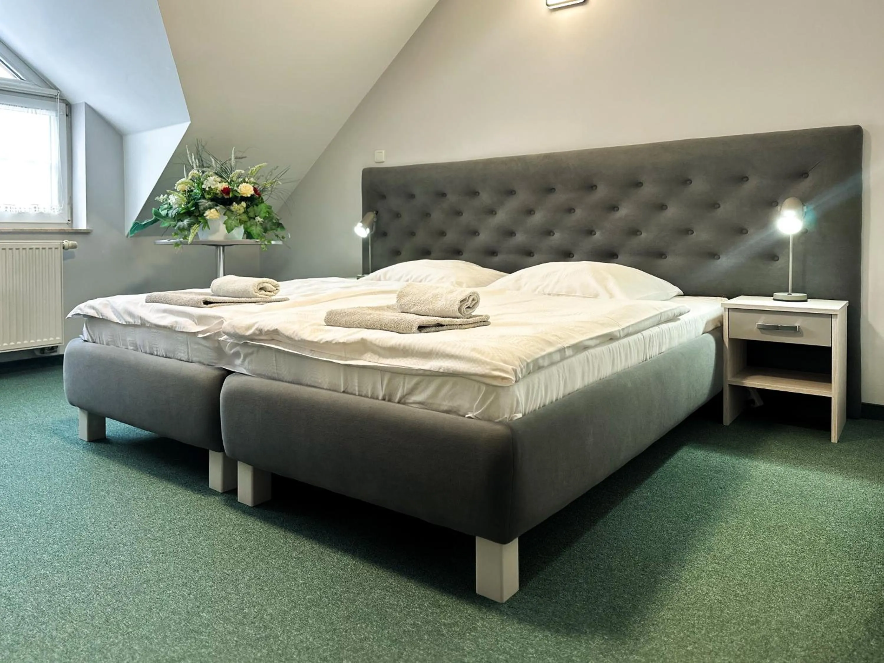 Bed in Hotel Arkadia