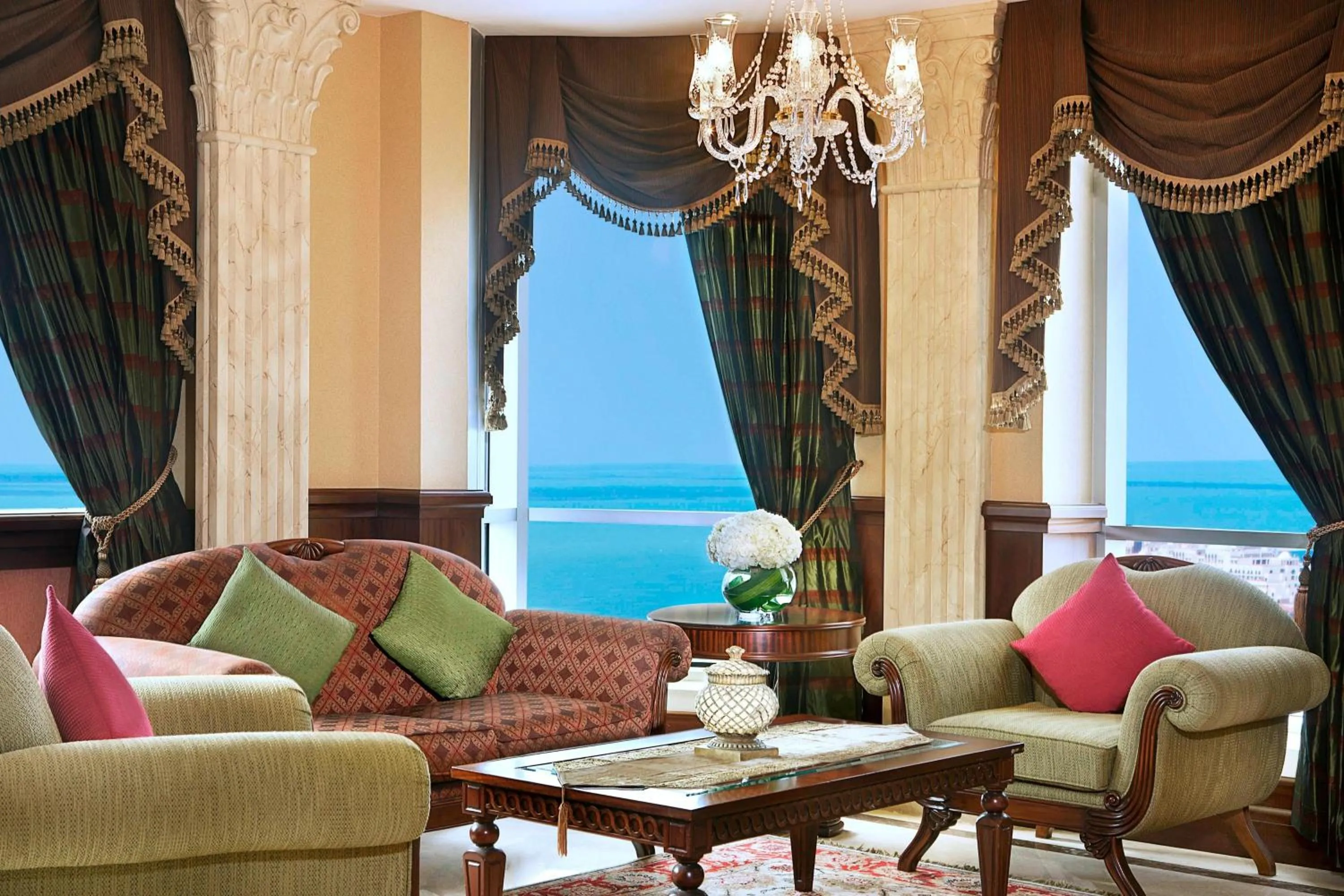 Living room in Al Habtoor Grand Resort, Autograph Collection