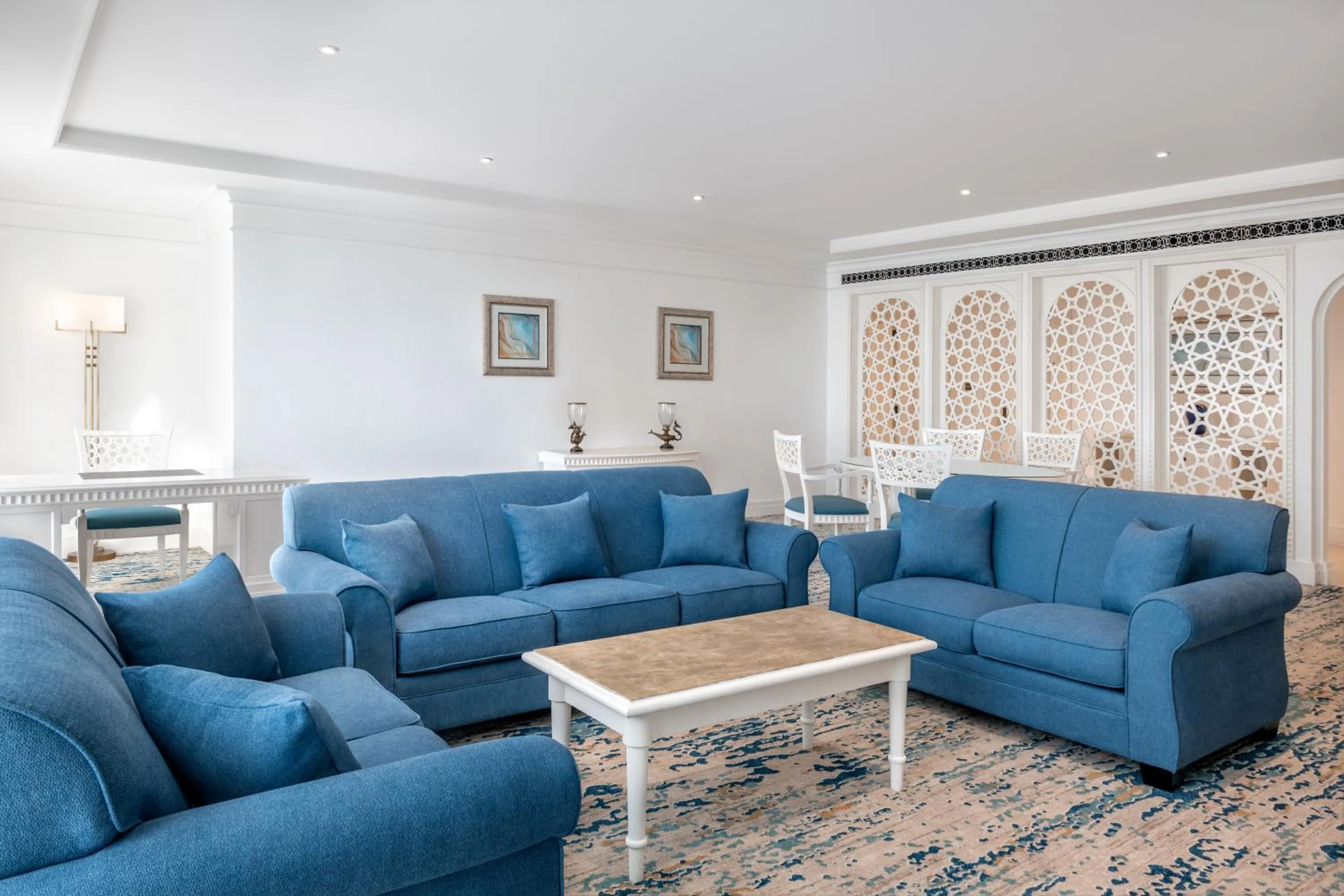 Living room in Al Habtoor Grand Resort, Autograph Collection