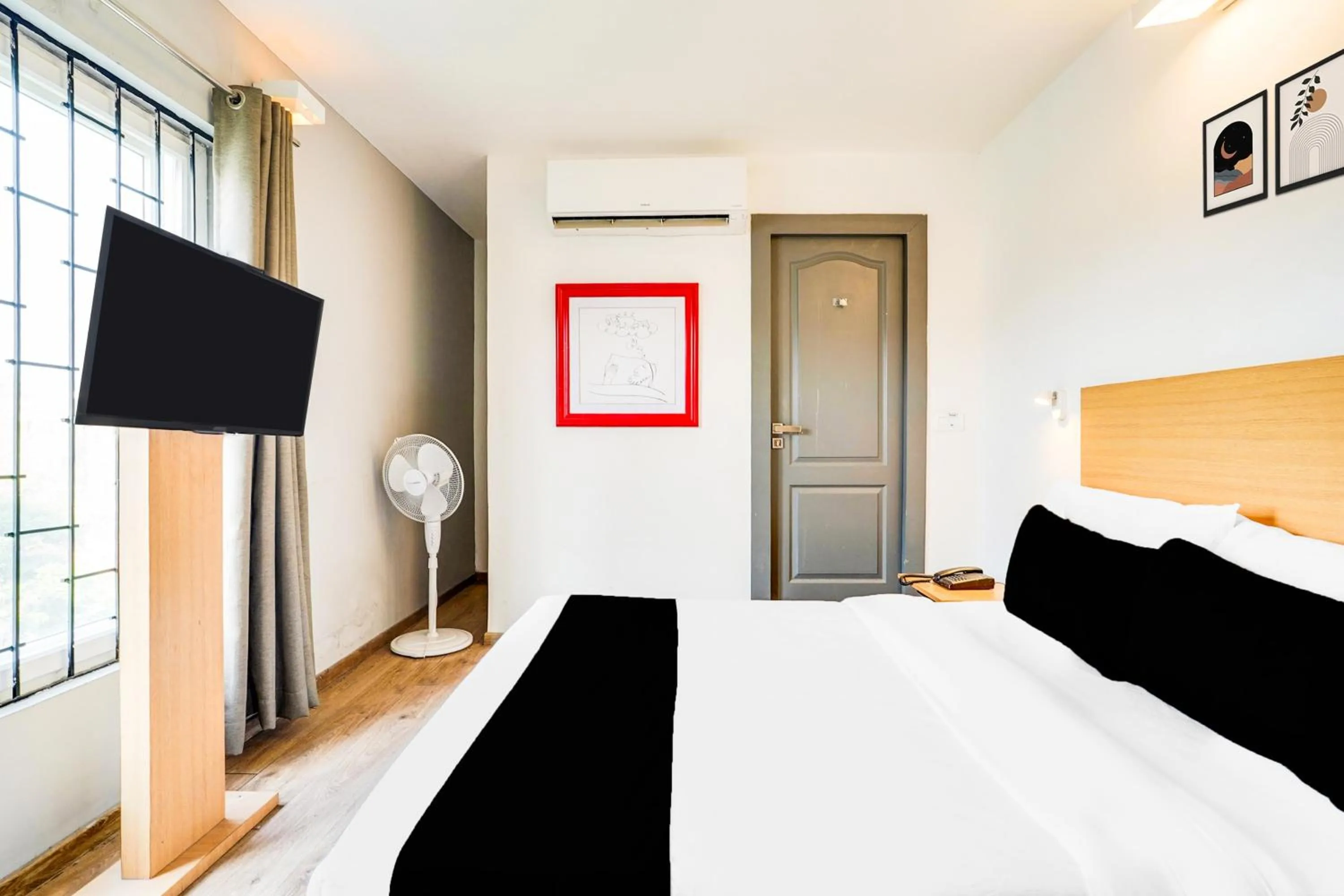 Bedroom, Bed in Super Townhouse BTM Layout Near Madiwala Lake Formerly Q Rooms