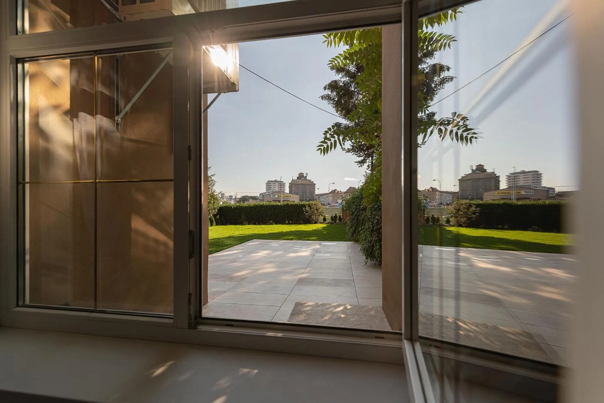Garden view in Apartsee Wellness Plzeň