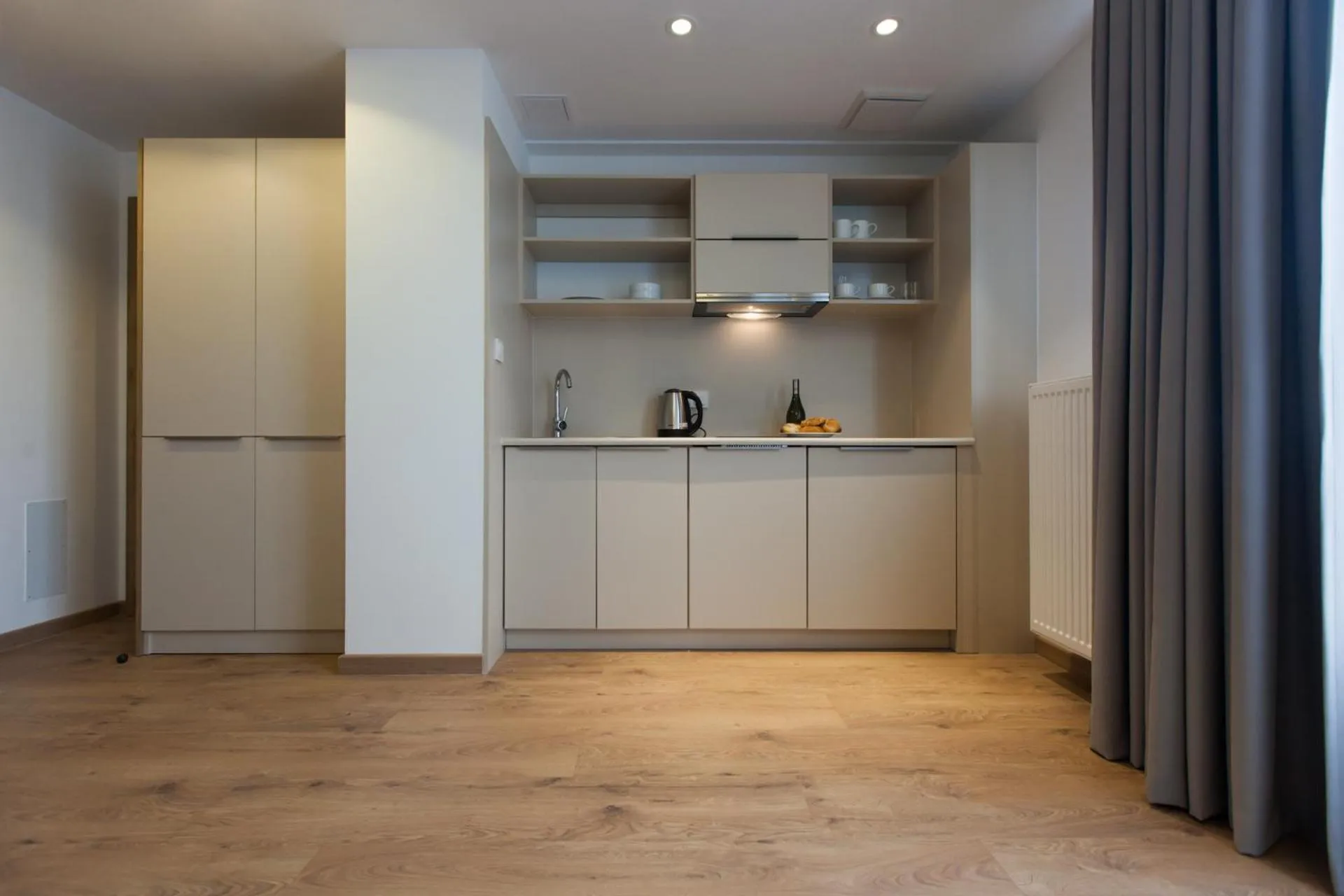 Kitchen or kitchenette in Aparthotel City Break Wolska