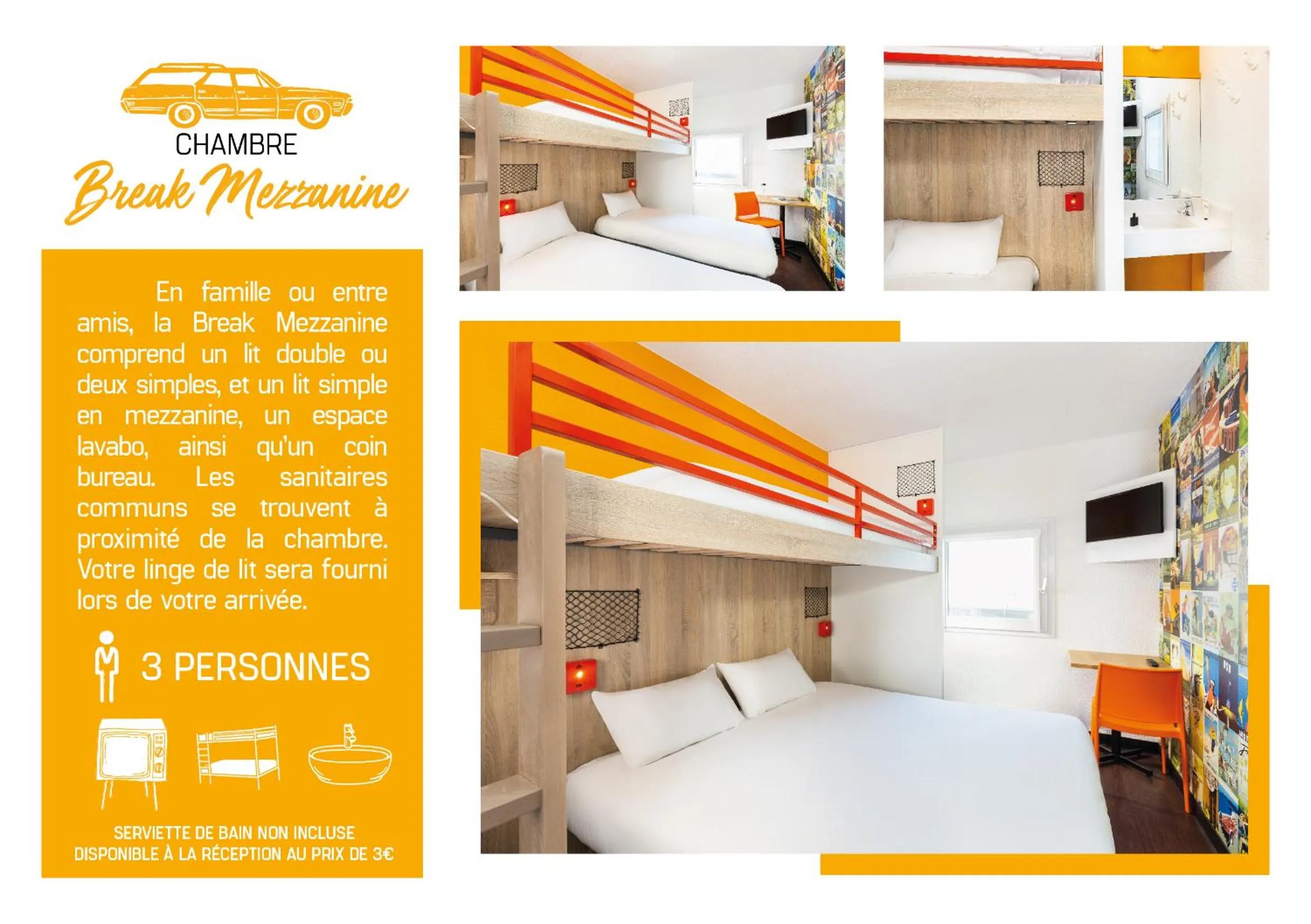 Bedroom, Bed in HôtelF1 Angoulême