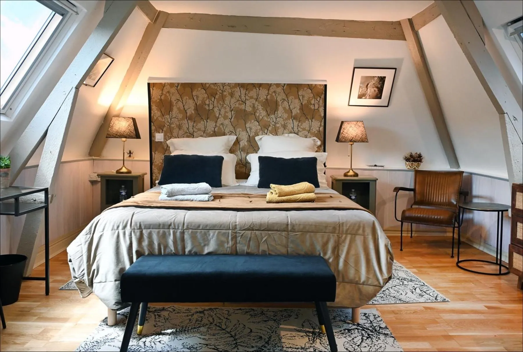 Bedroom, Bed in Entre Terre et Estuaire & Spa