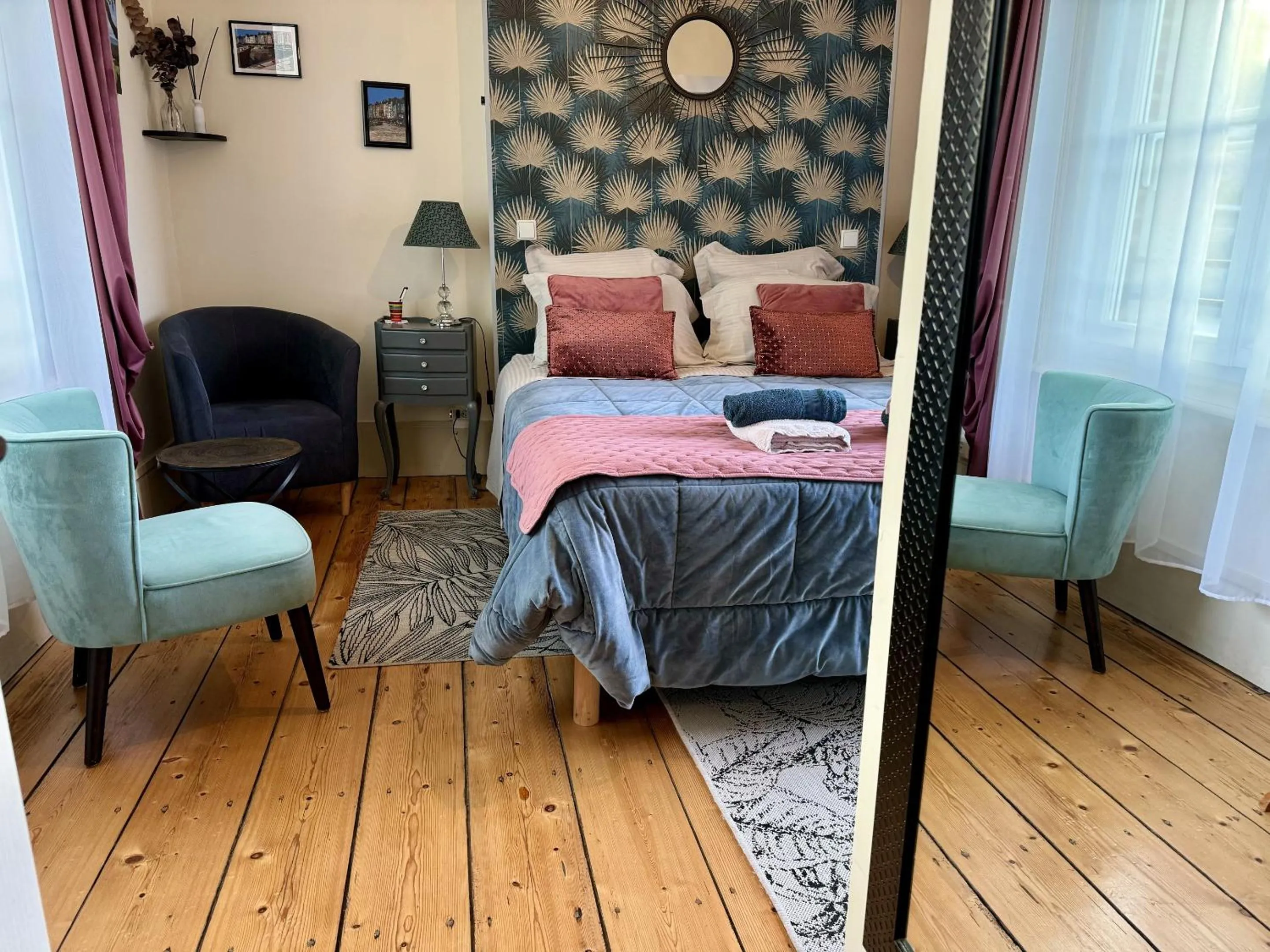 Bedroom, Bed in Entre Terre et Estuaire & Spa