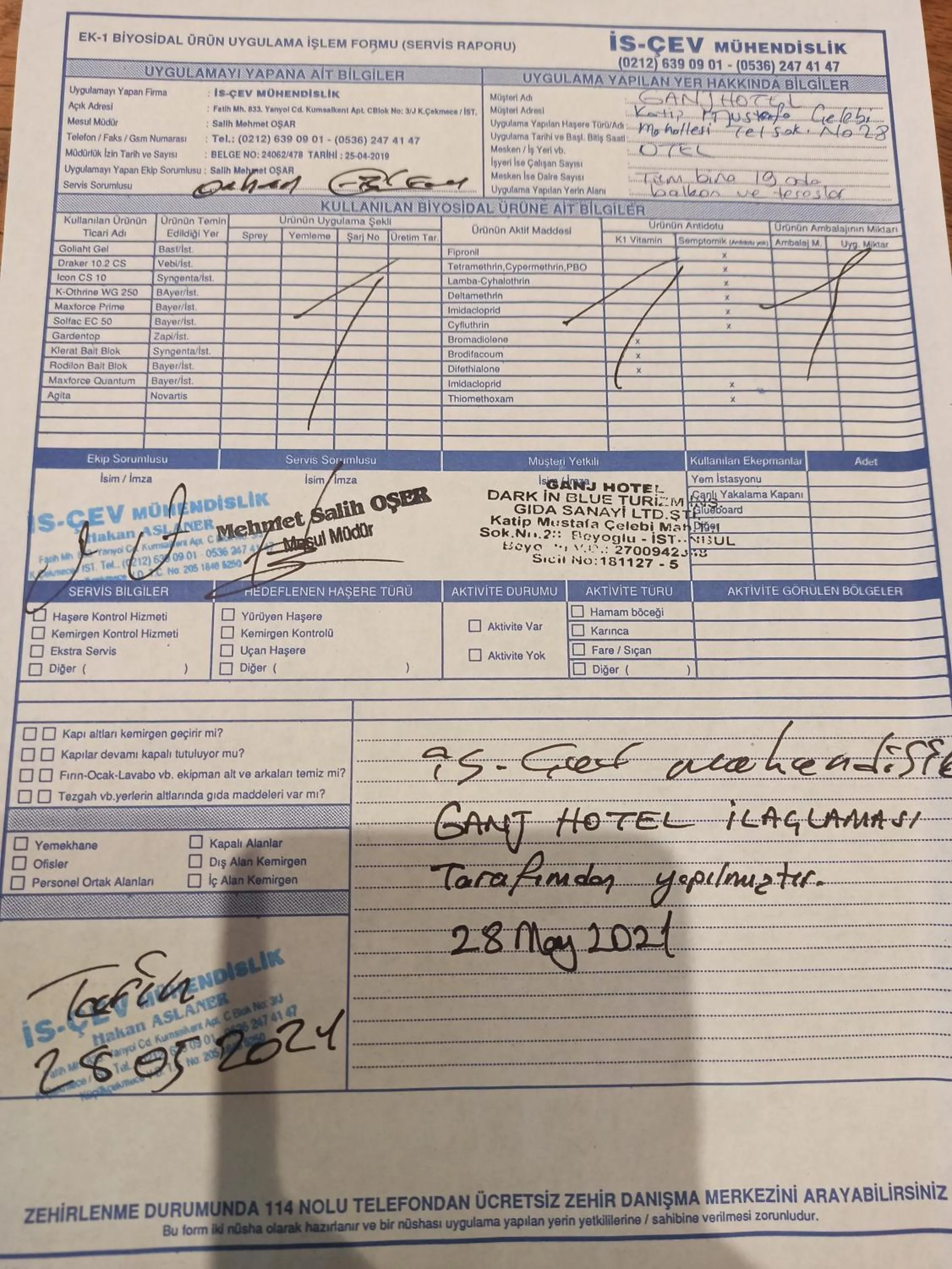 Logo/Certificate/Sign in GANJ Hotel