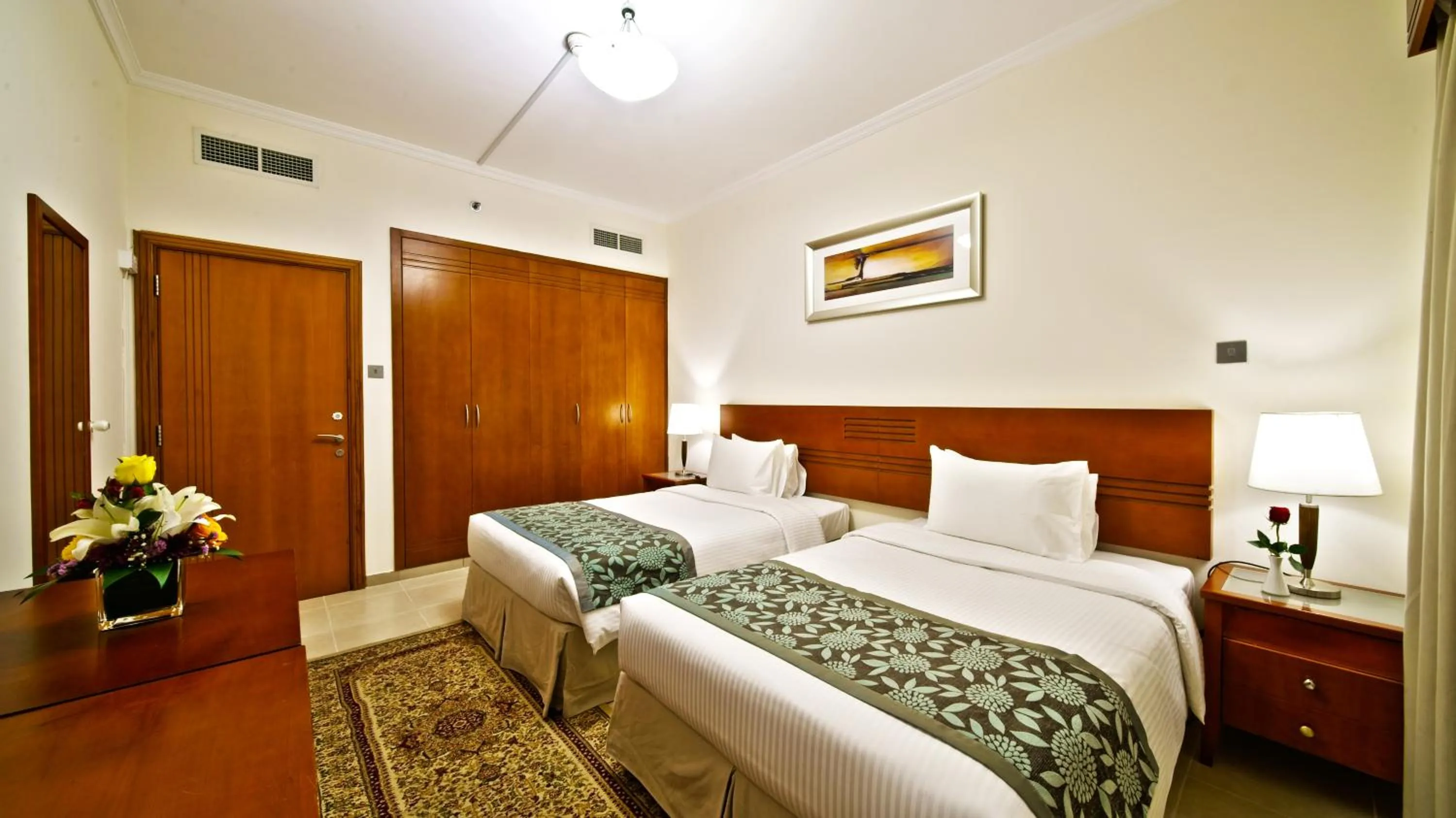 Bed in Rose Garden Hotel Apartments - Bur Dubai