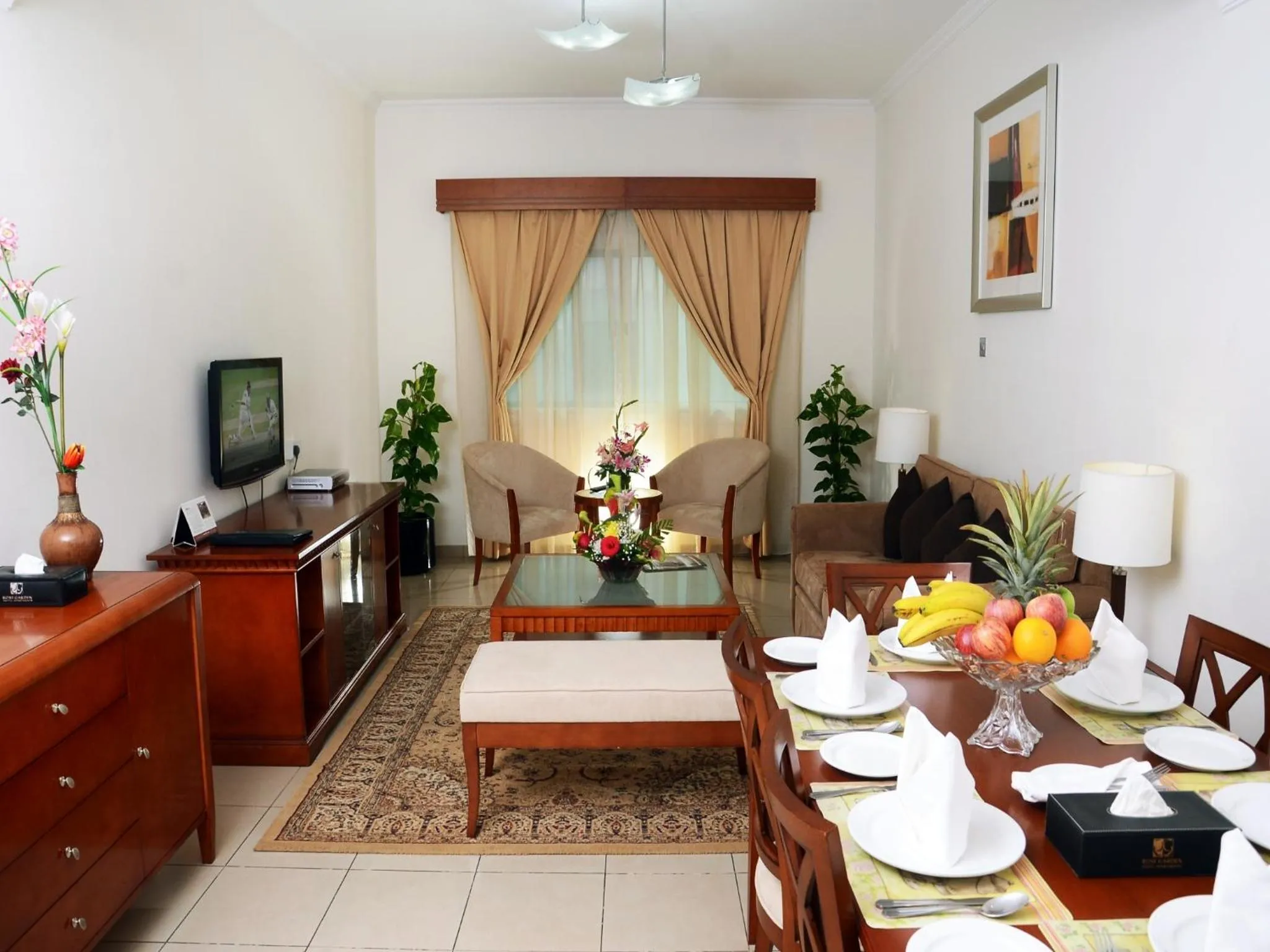 Living room in Rose Garden Hotel Apartments - Bur Dubai