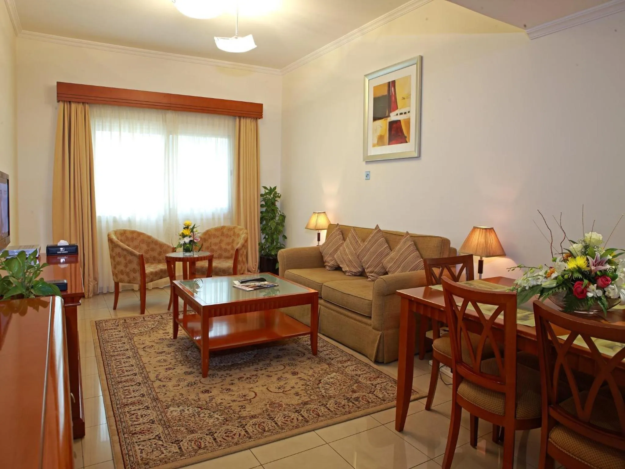 Living room in Rose Garden Hotel Apartments - Bur Dubai