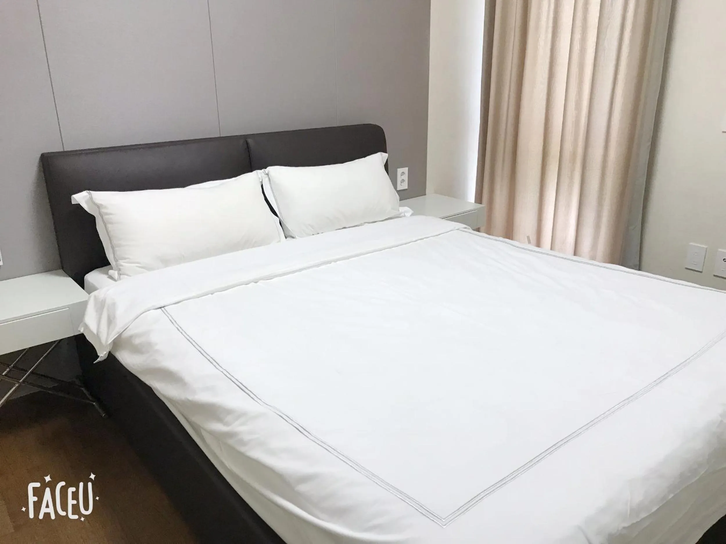 Bed in Ocean Star Condominium