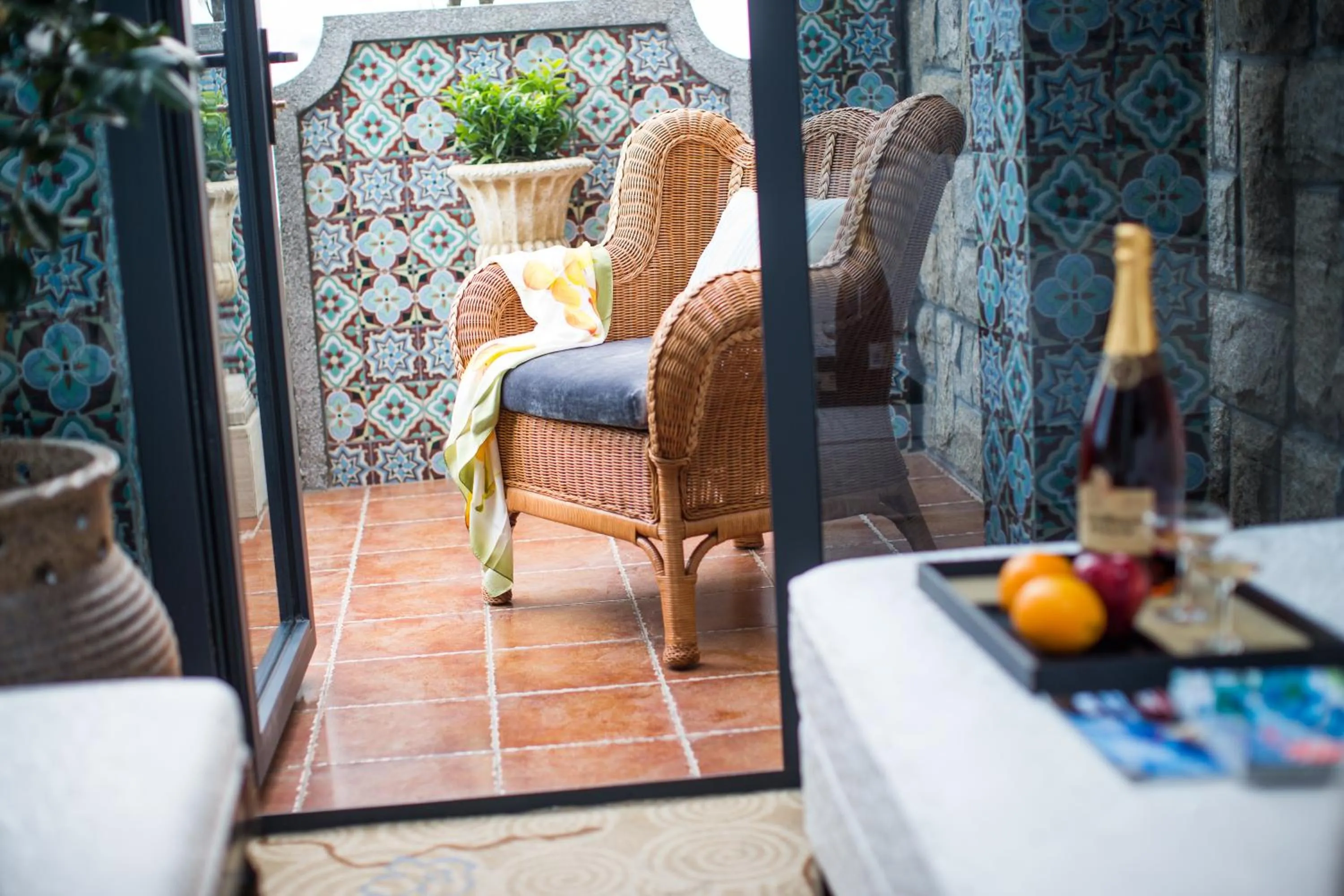 Balcony/Terrace in Huachen International Hotel