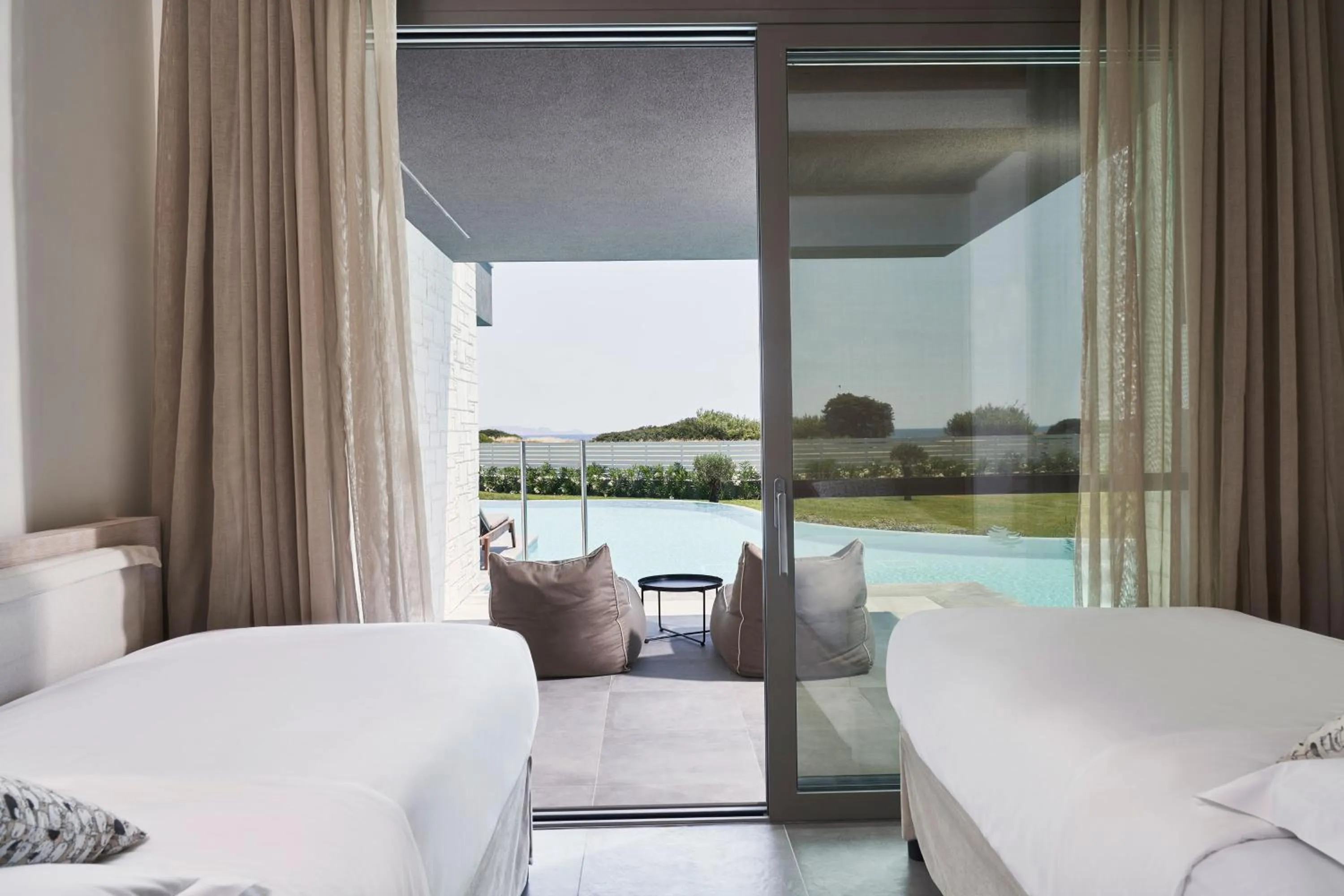 View (from property/room), Bed in Atlantica Dreams Resort