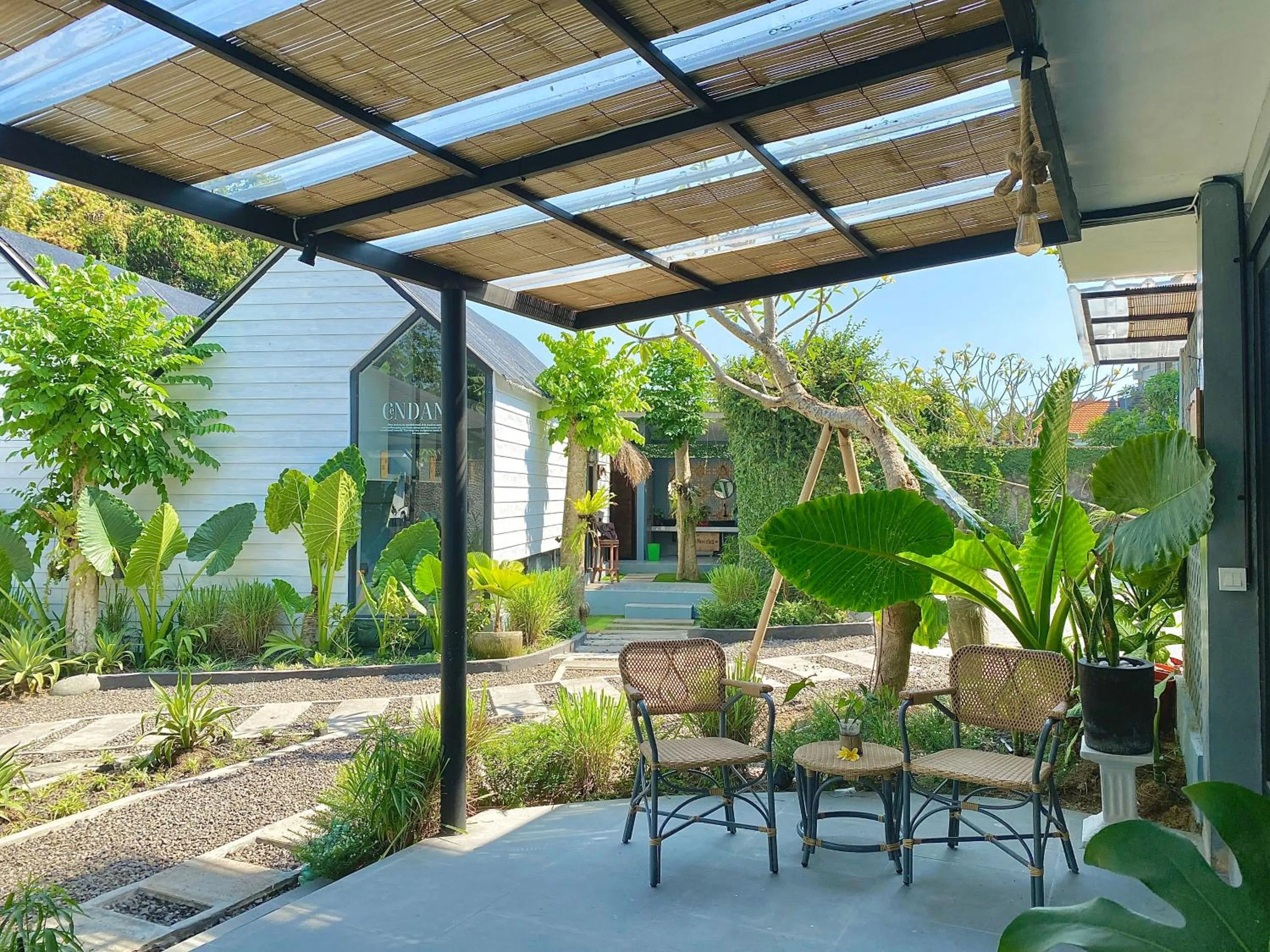 Patio in The Jungle Hostel Canggu