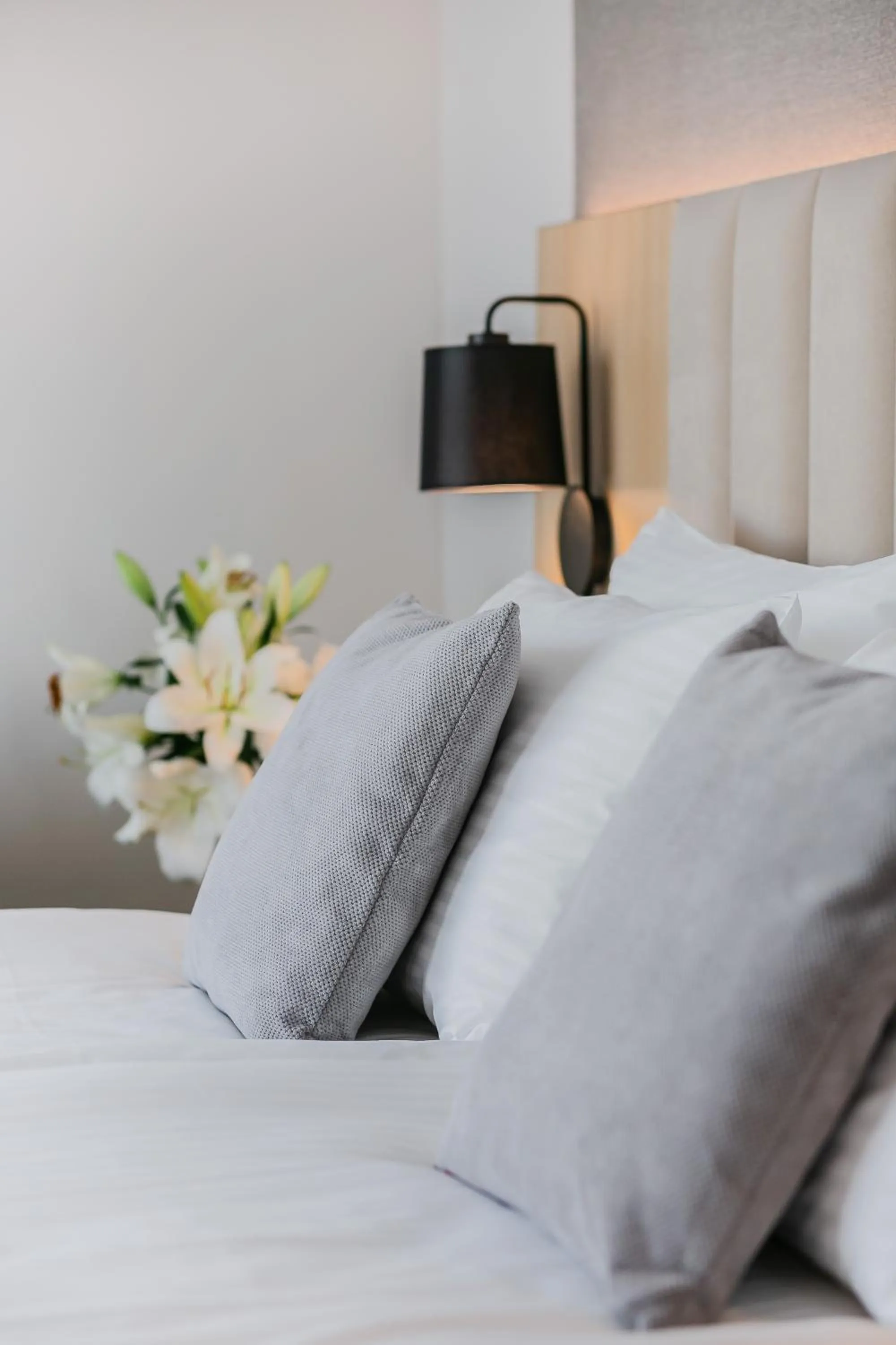 Bed in V Hotel Warsaw