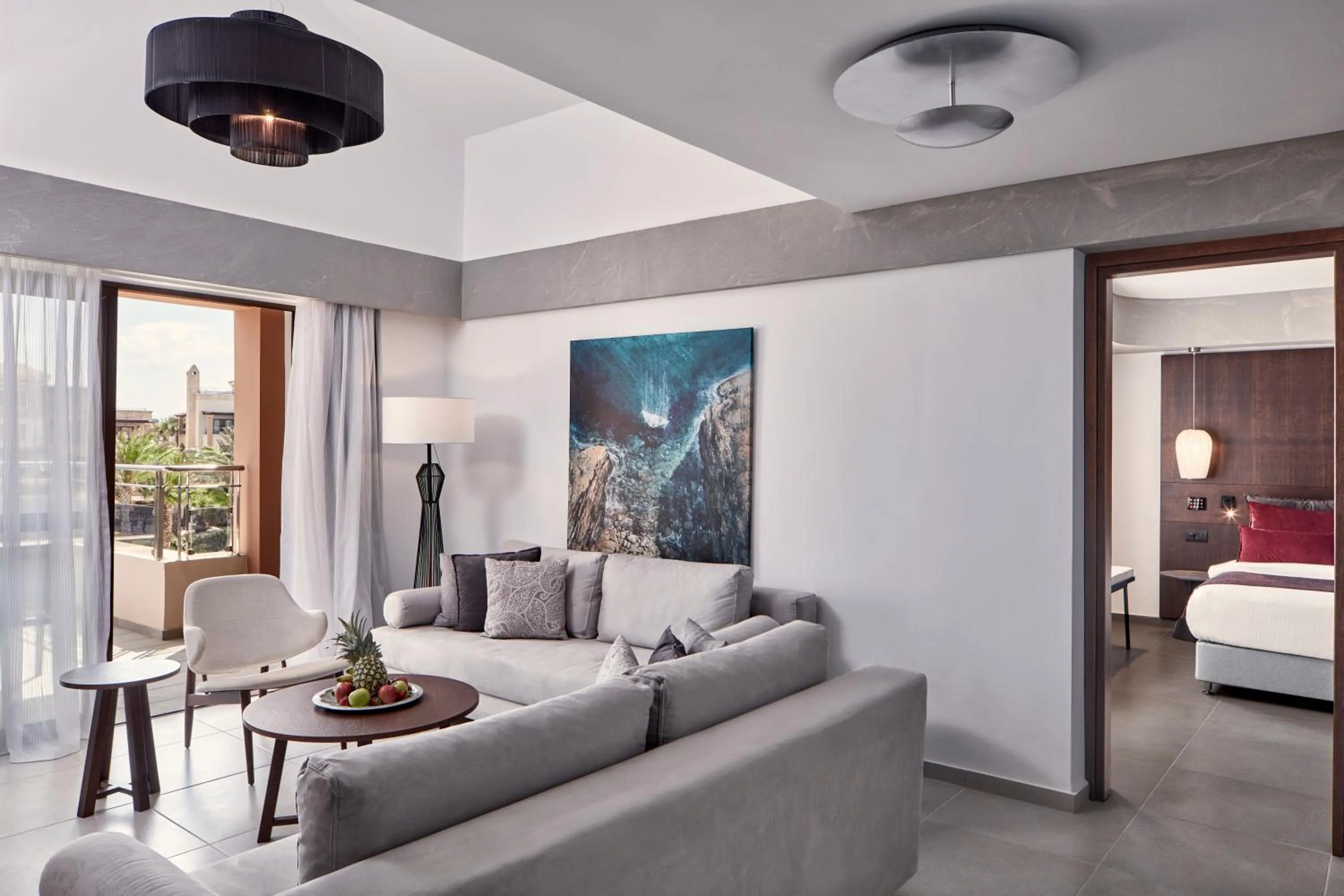 Living room in Atlantica Caldera Palace