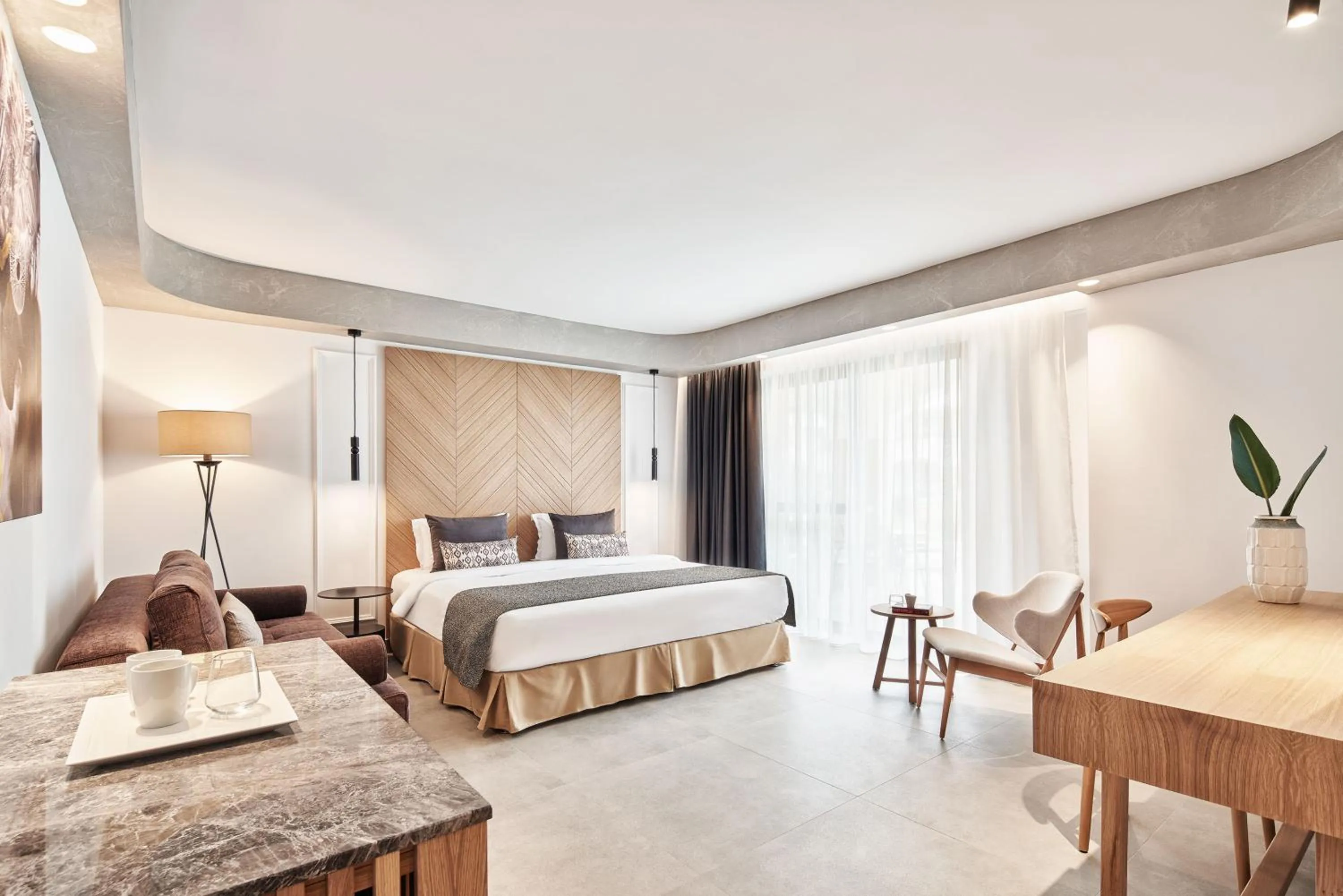 Bedroom in Atlantica Caldera Palace