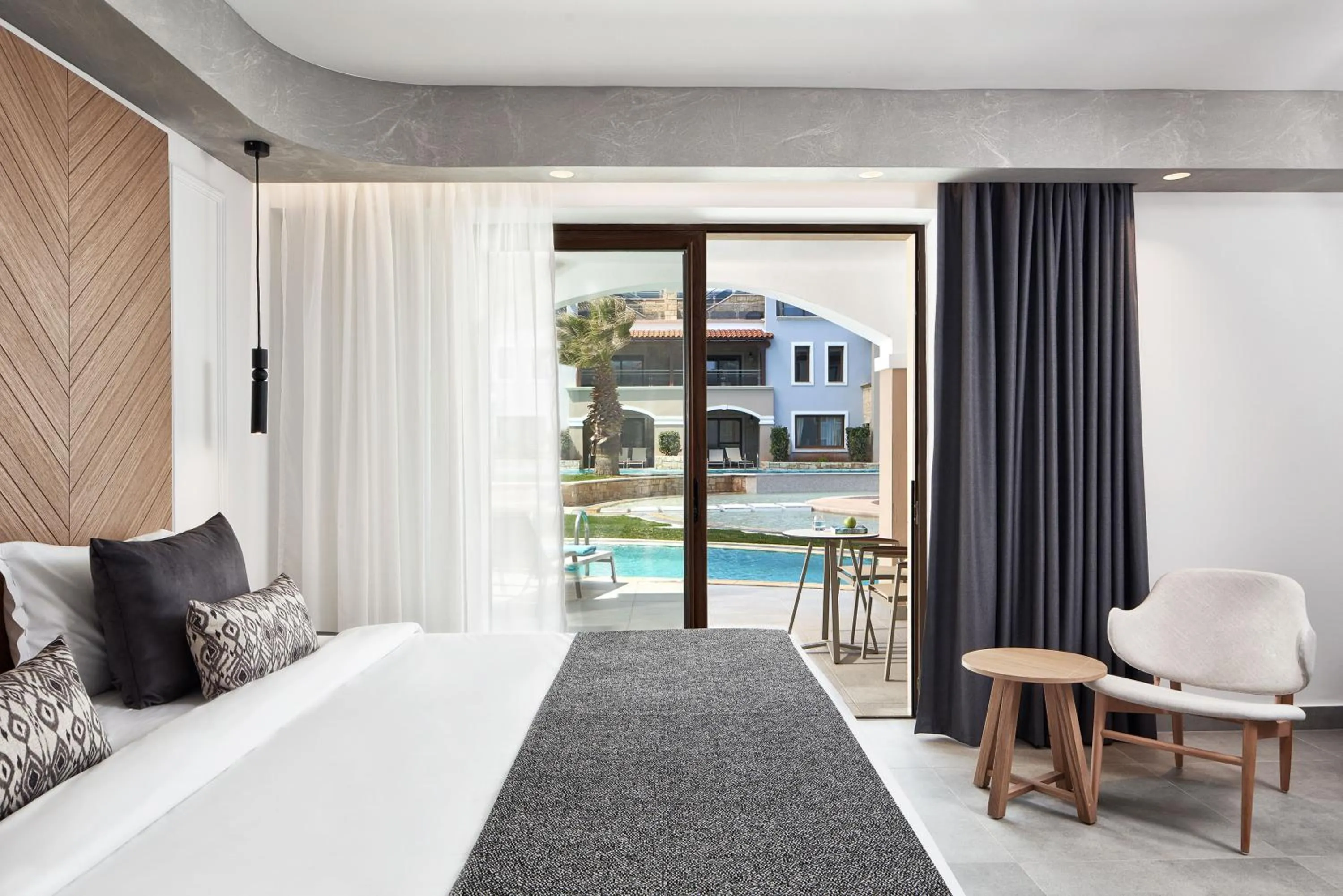 Bedroom in Atlantica Caldera Palace