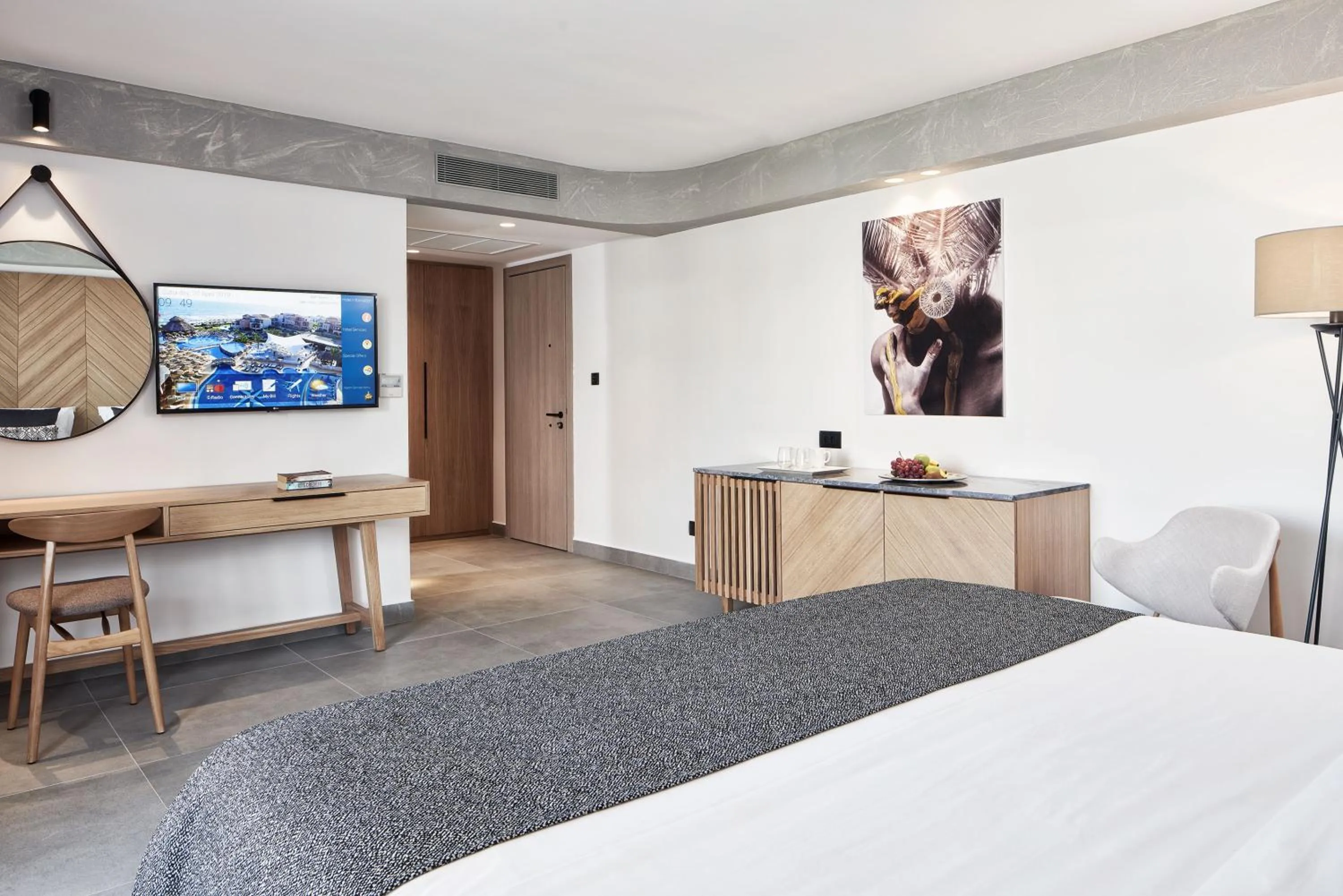 Bedroom in Atlantica Caldera Palace