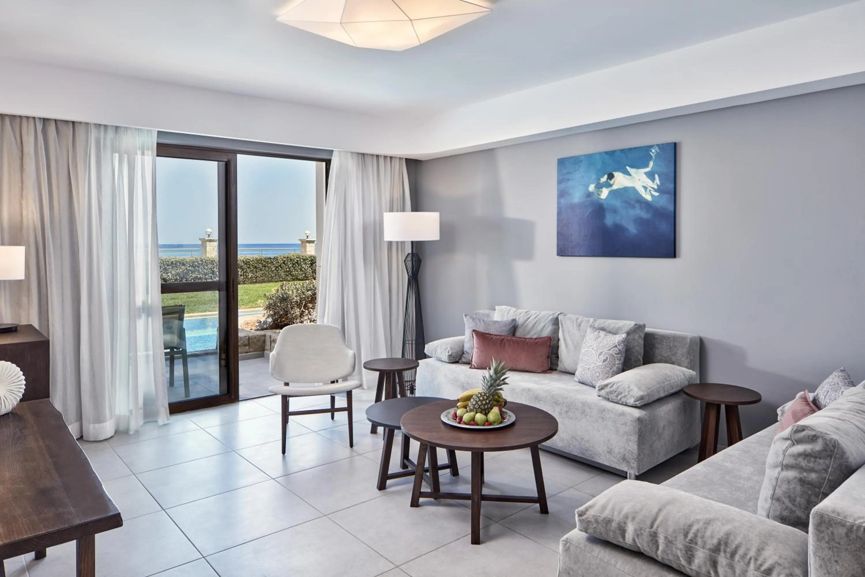 Living room in Atlantica Caldera Palace