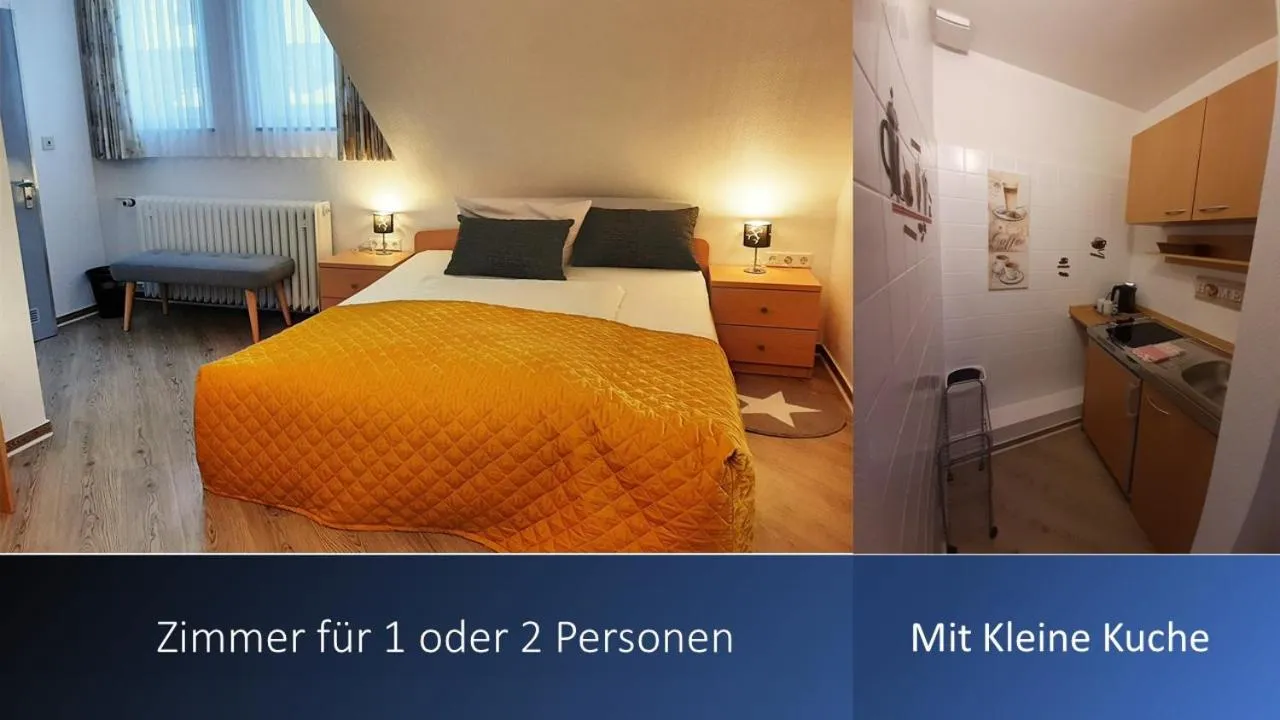 Bed in Harz hotel Iris