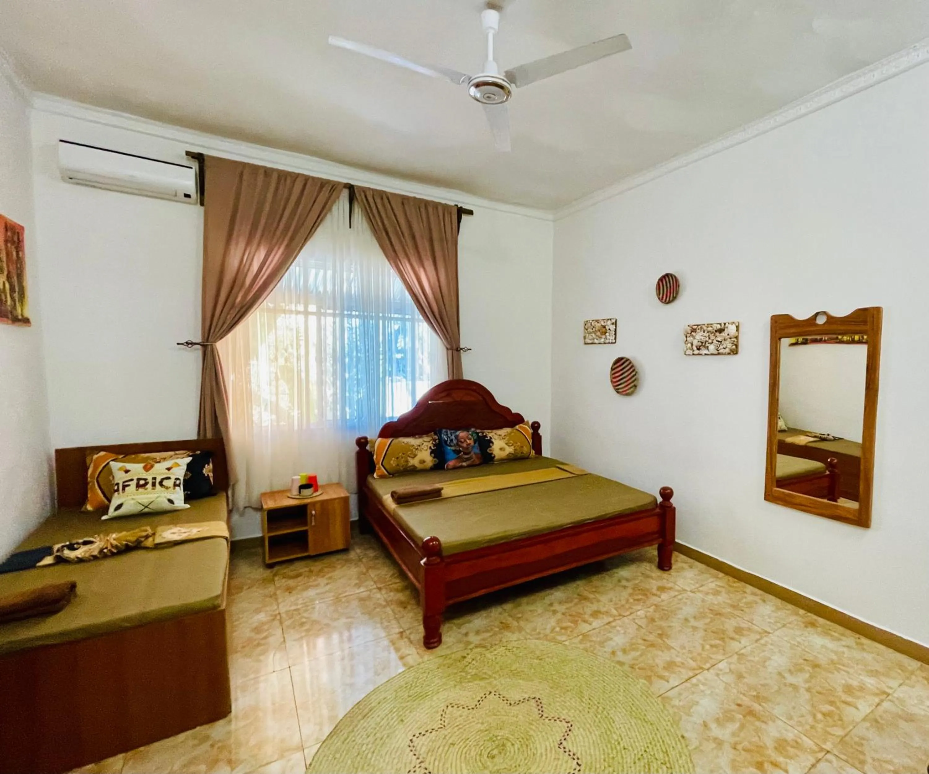 Bed in Max Hotel Nungwi