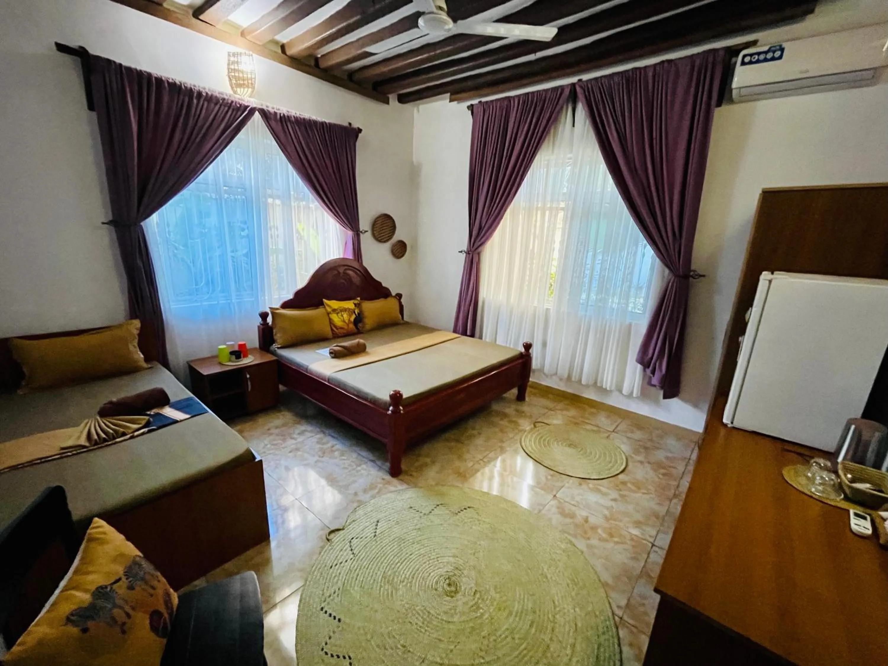 Bed in Max Hotel Nungwi