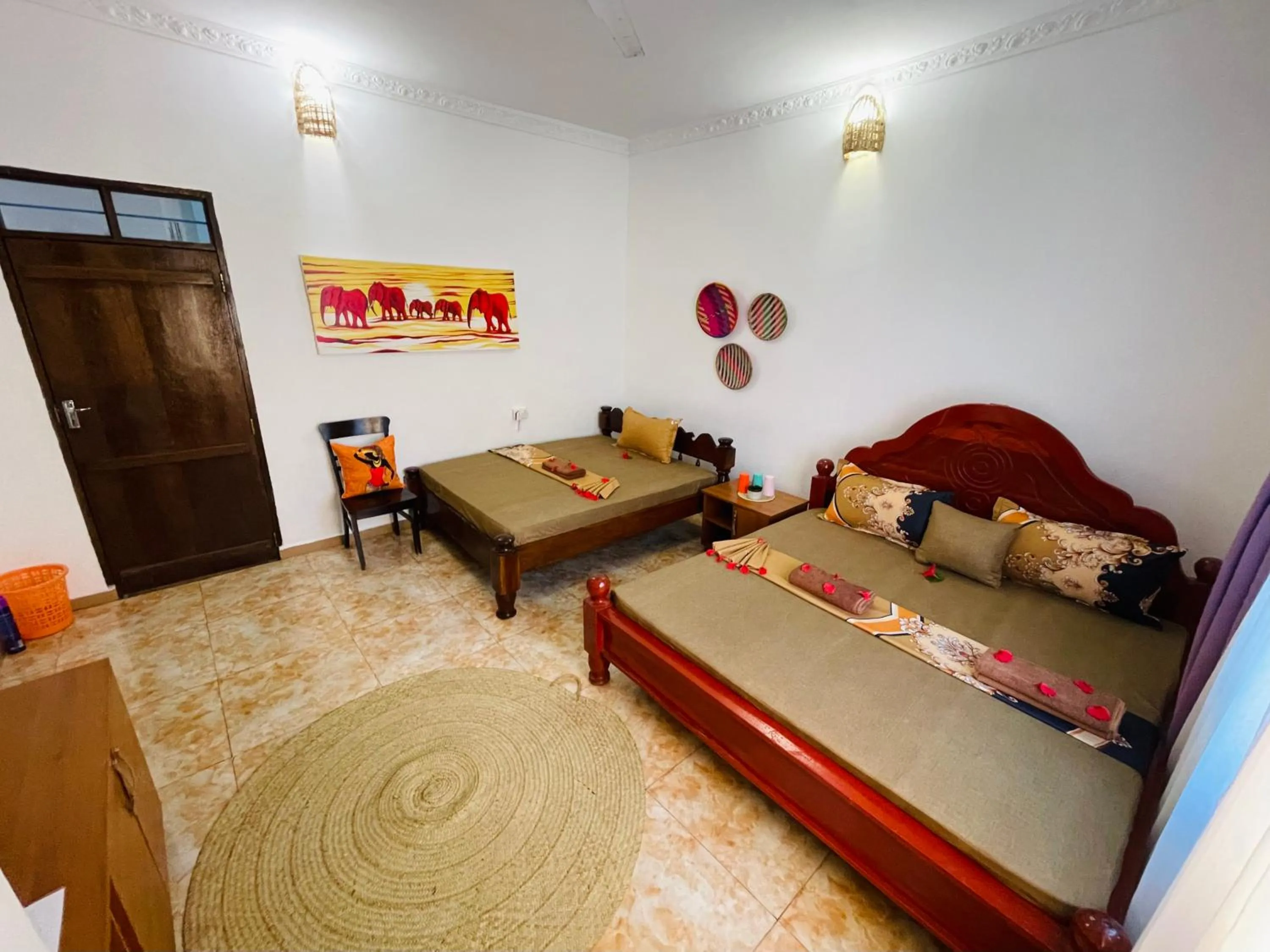 Bed in Max Hotel Nungwi