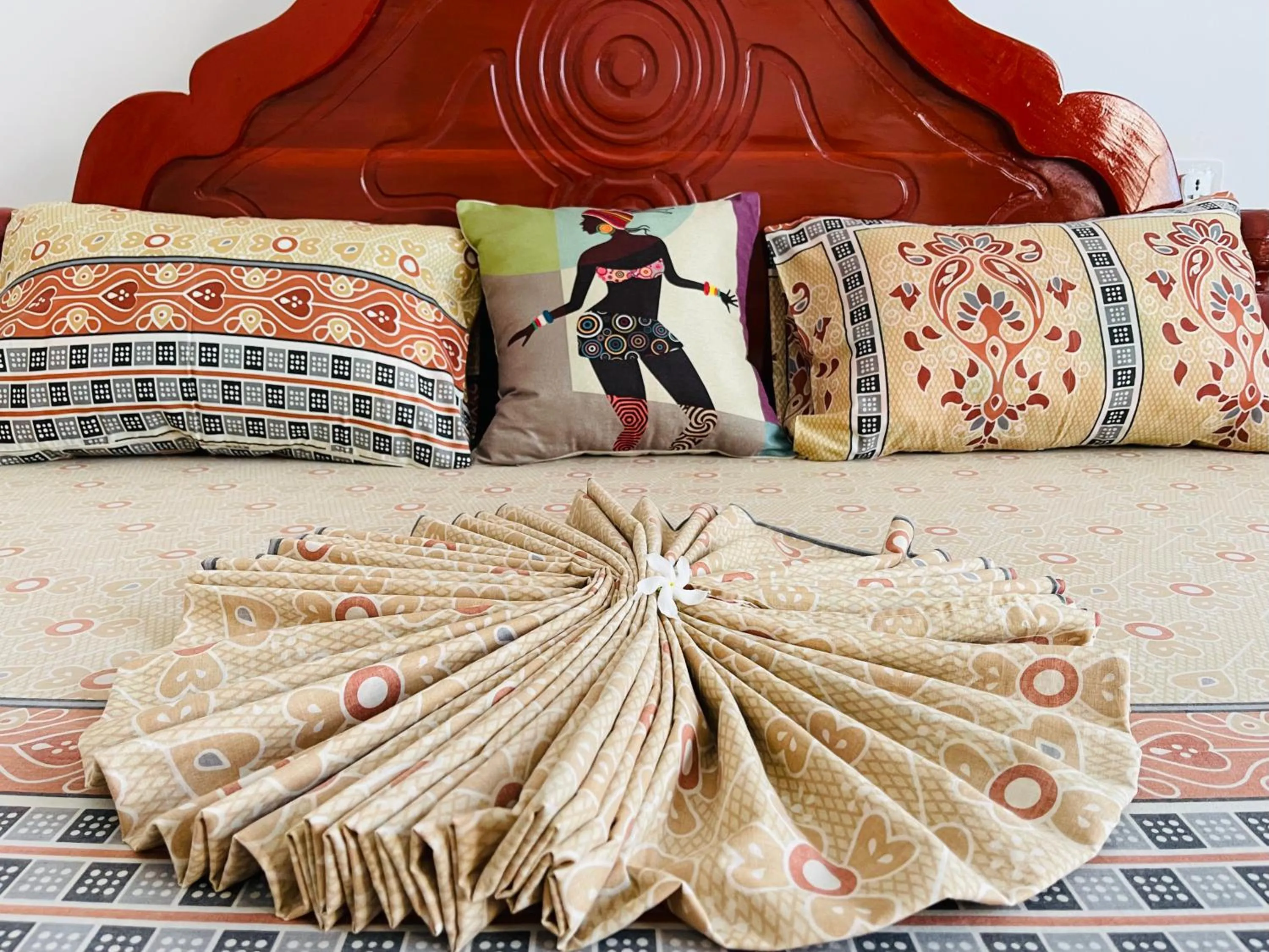 Bed in Max Hotel Nungwi